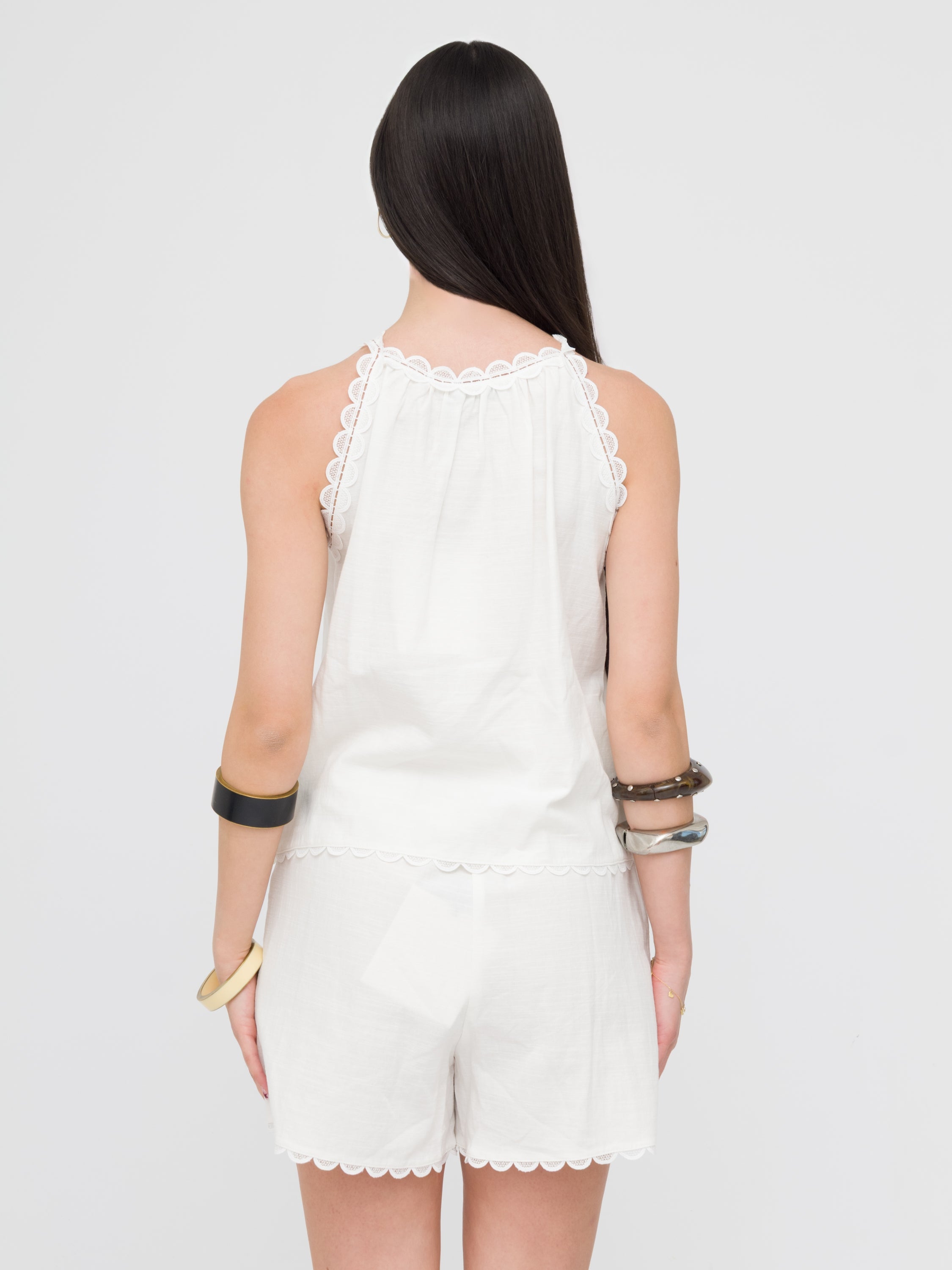 INFLUENCER - top blusa con spalline White