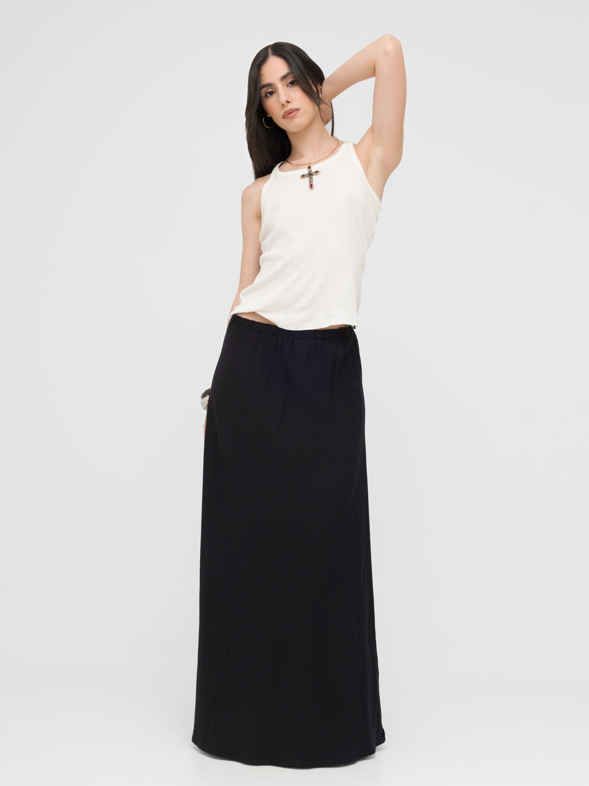 TENSIONE IN- maxi skirt black