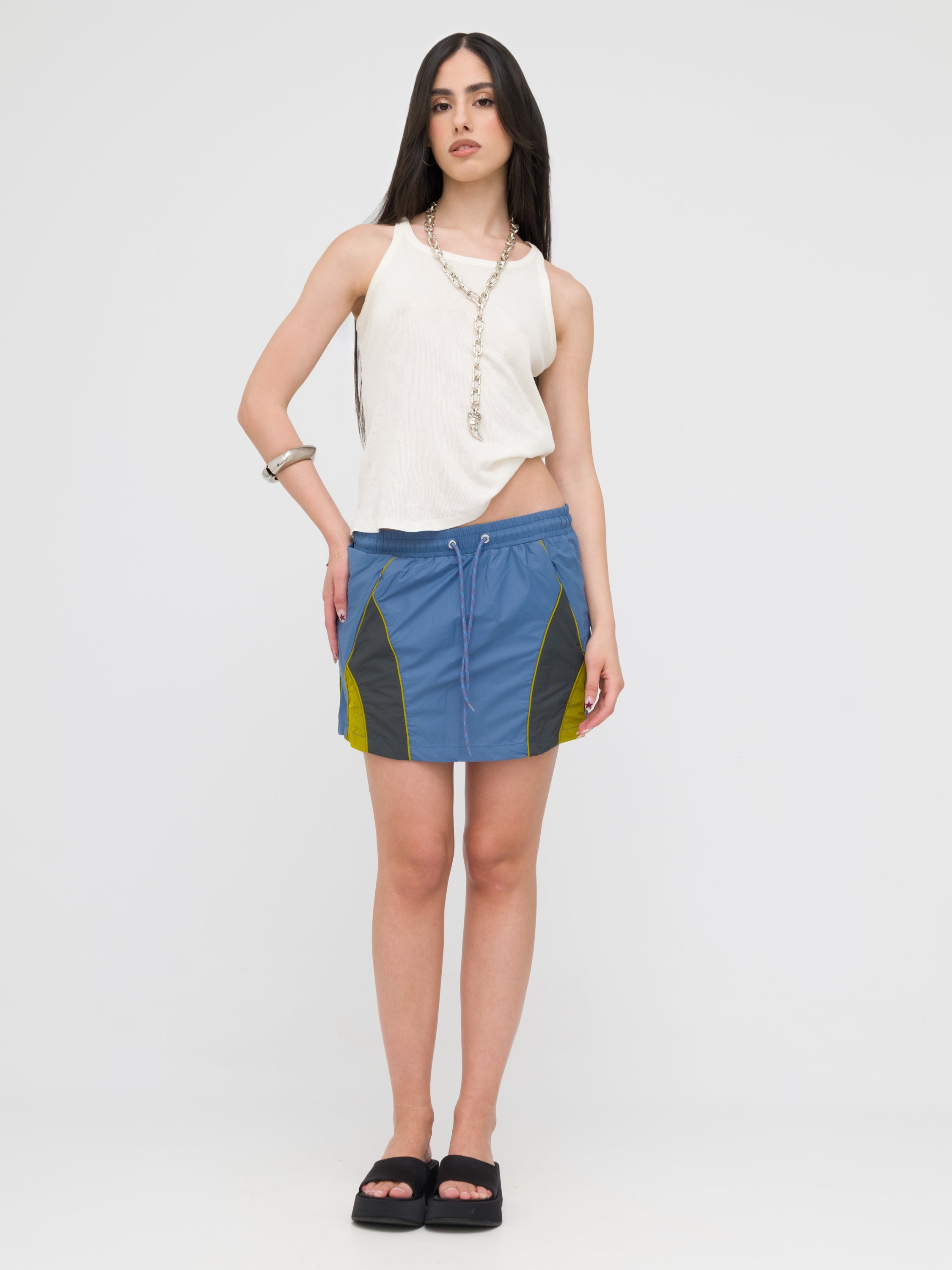 PINKO - skort mini blue