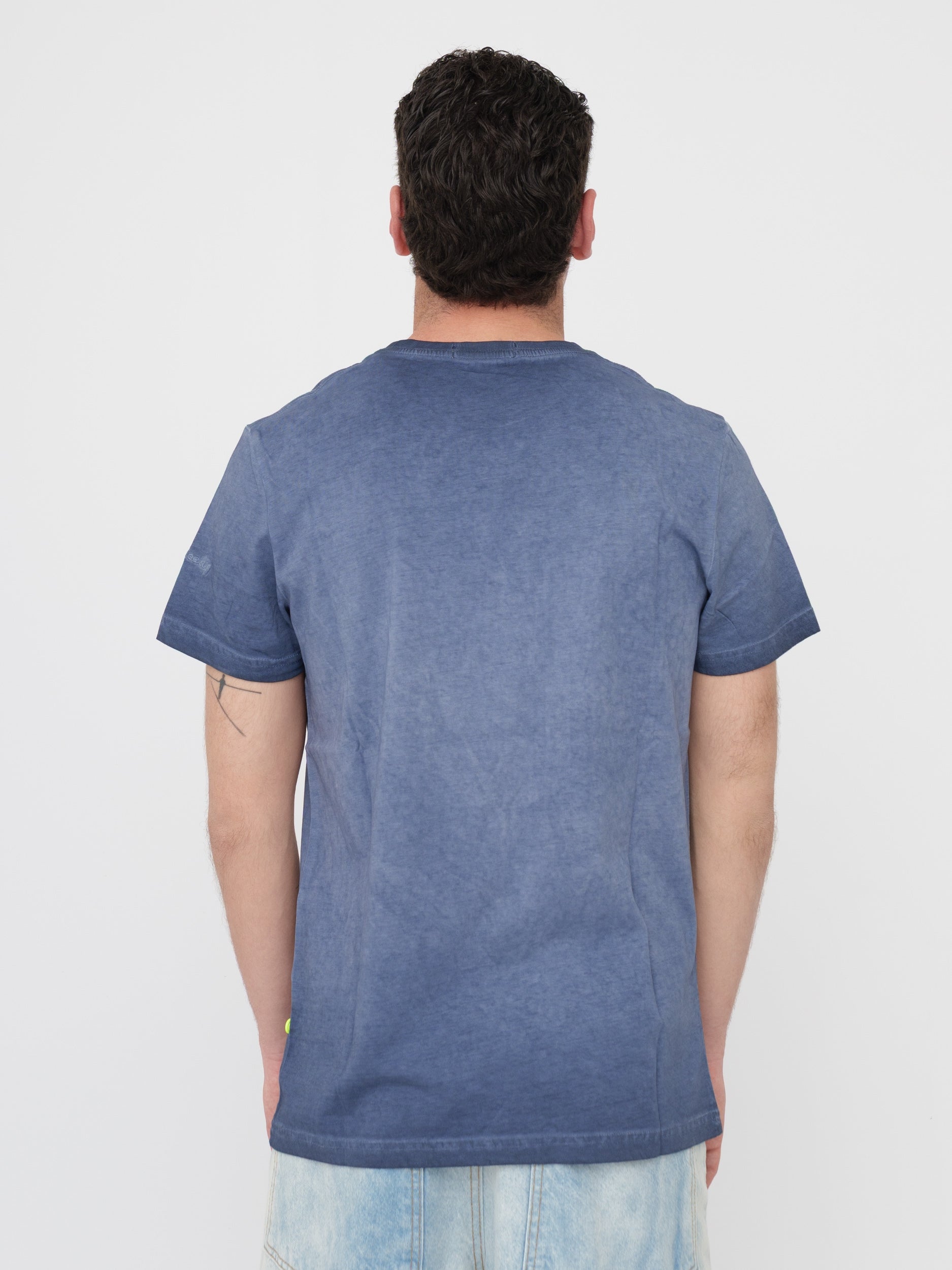 SHOCKLY - t-shirt blu con stampa