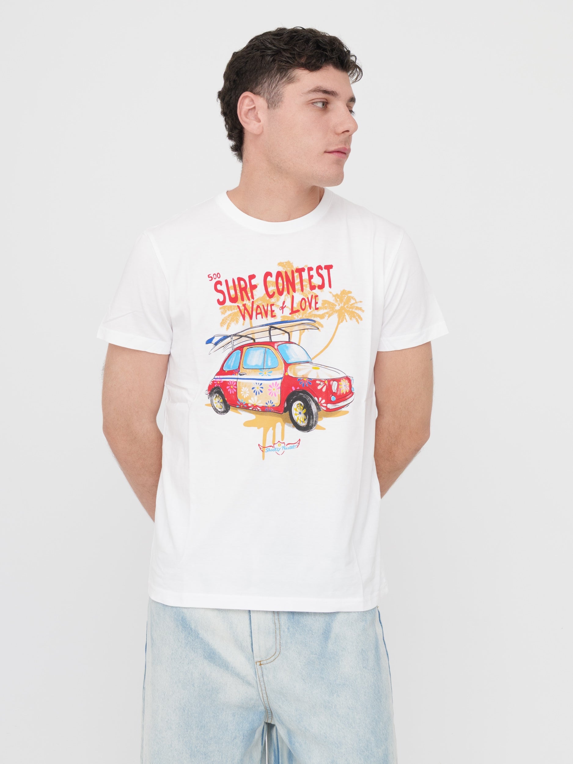 SHOCKLY - t-shirt White con stampa
