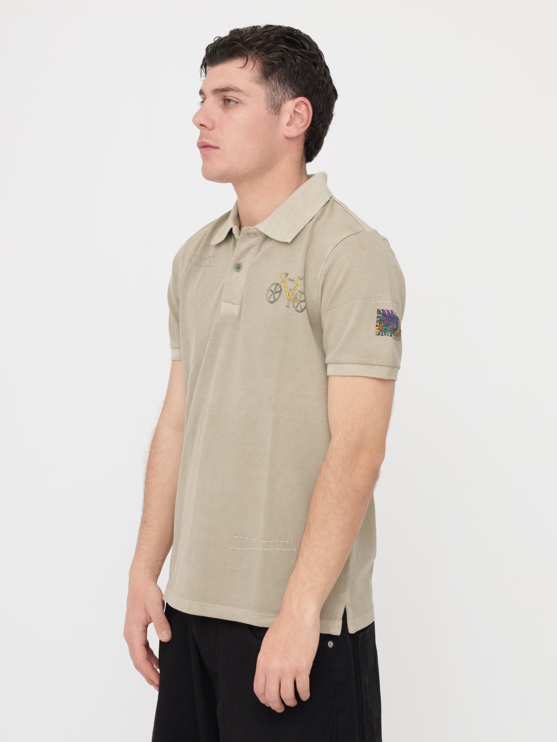SHOCKLY - T- shirt polo kaki