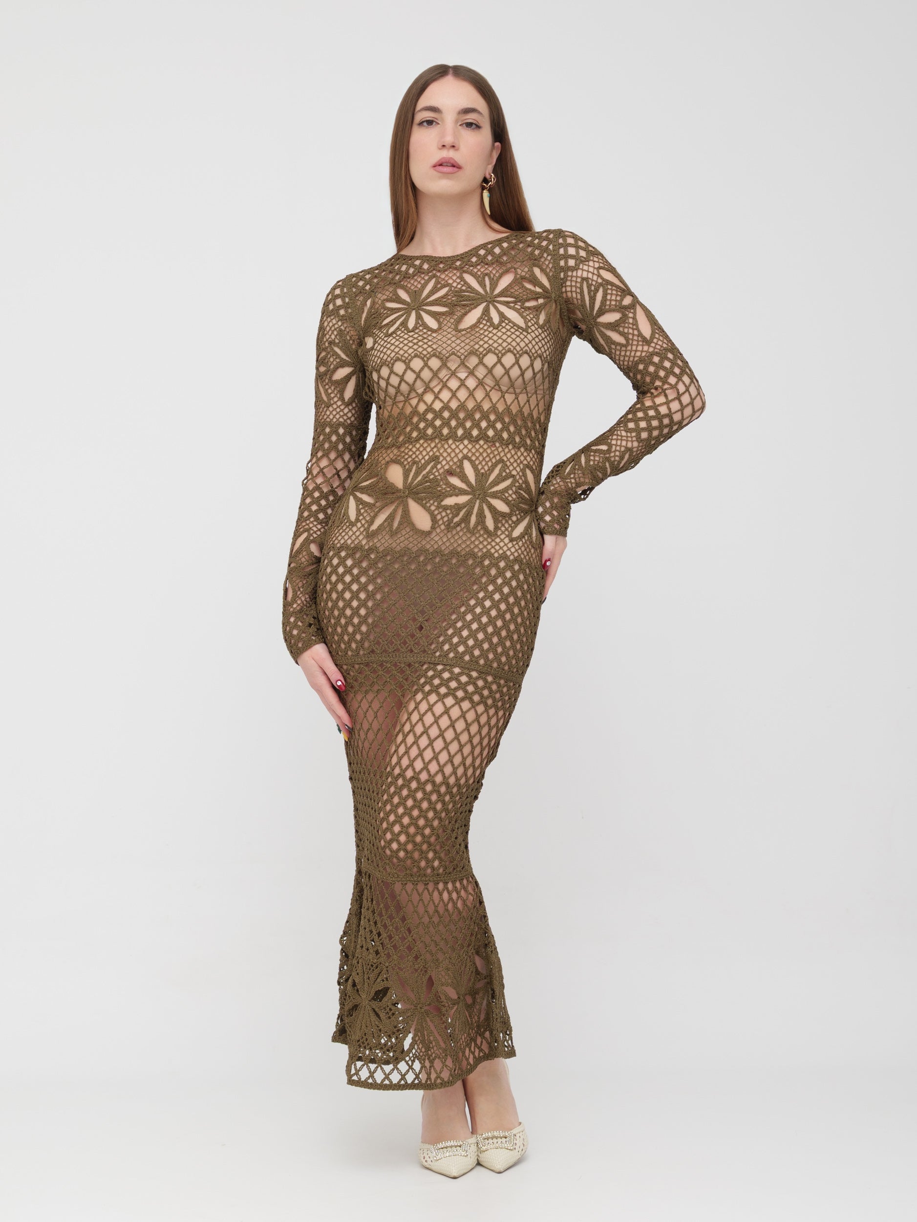 PINKO - abito lungo Tricot