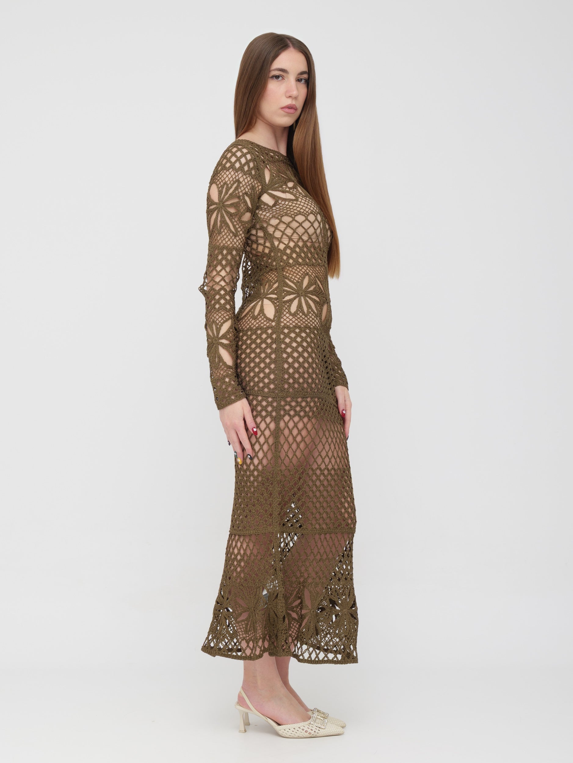 PINKO - abito lungo Tricot
