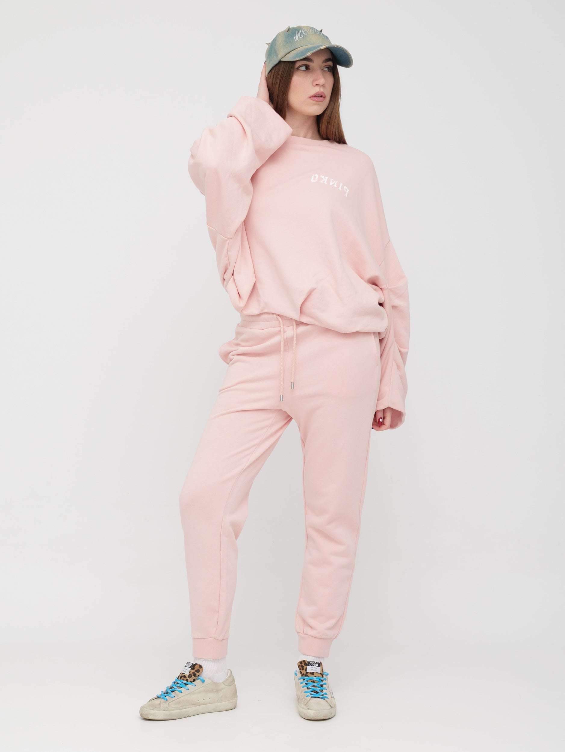 PINKO - tuta felpa e pantalone con molla