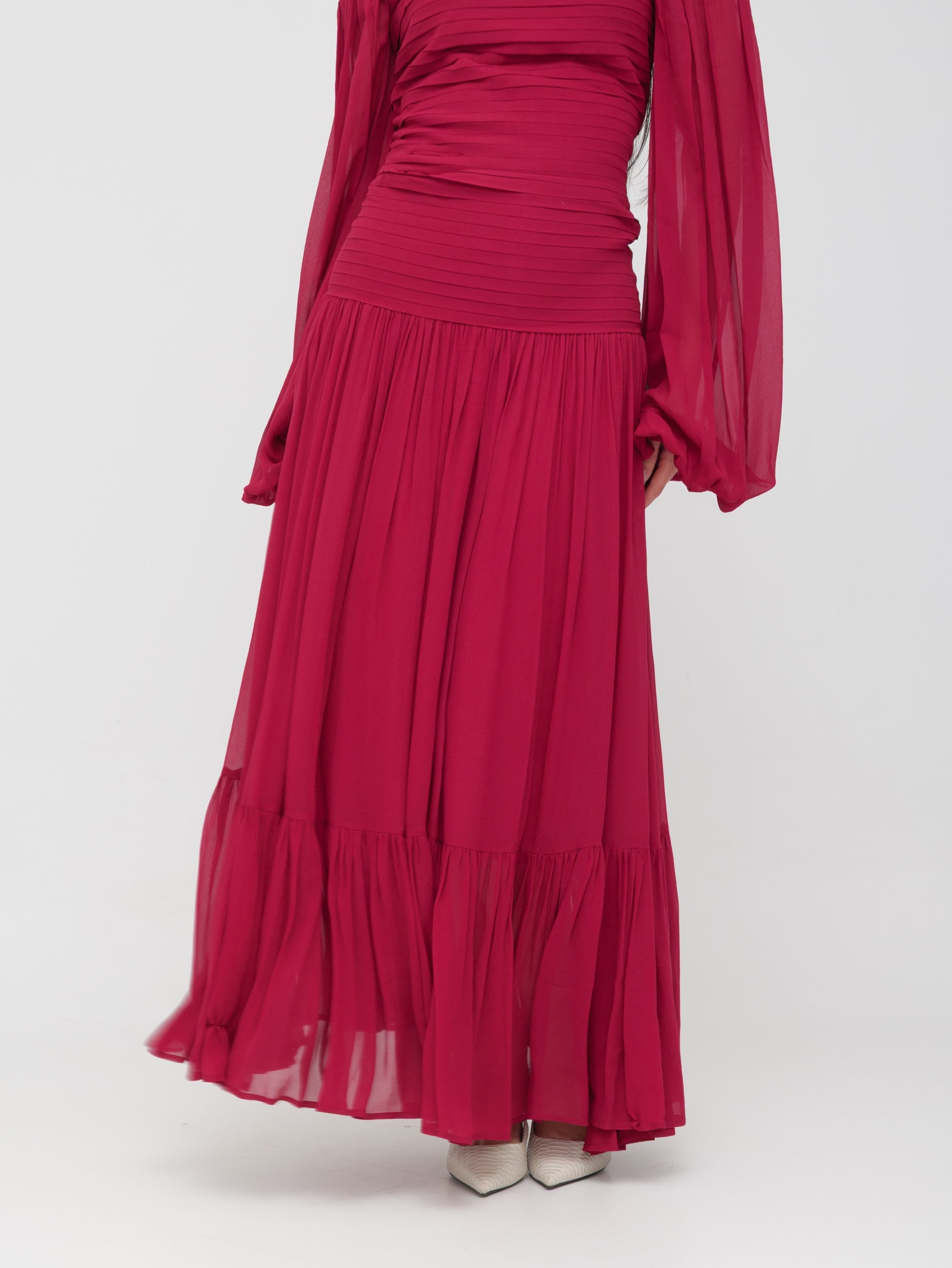 EMMA & GAIA - gonna lunga ampia amarena