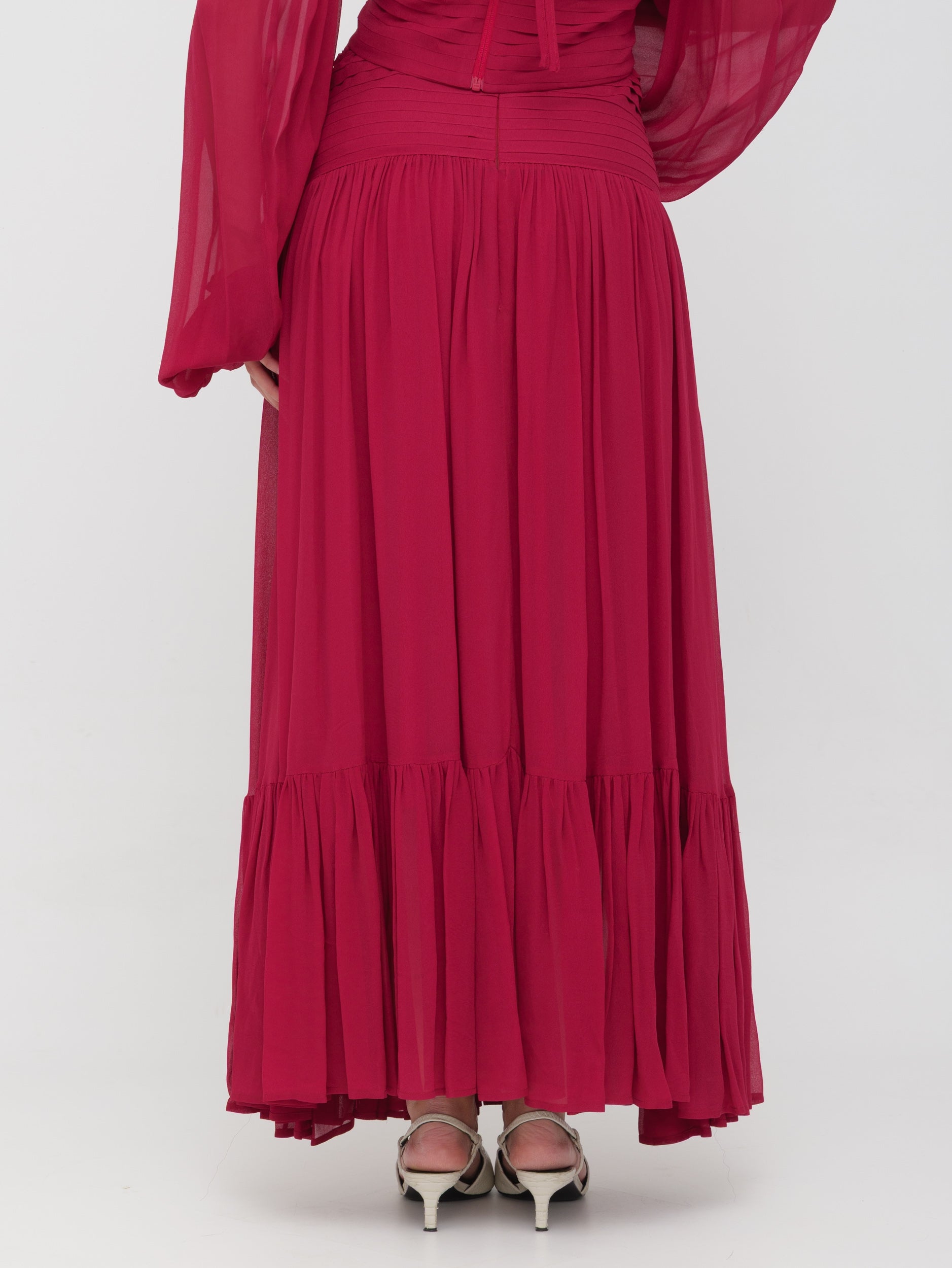 EMMA & GAIA - gonna lunga ampia amarena