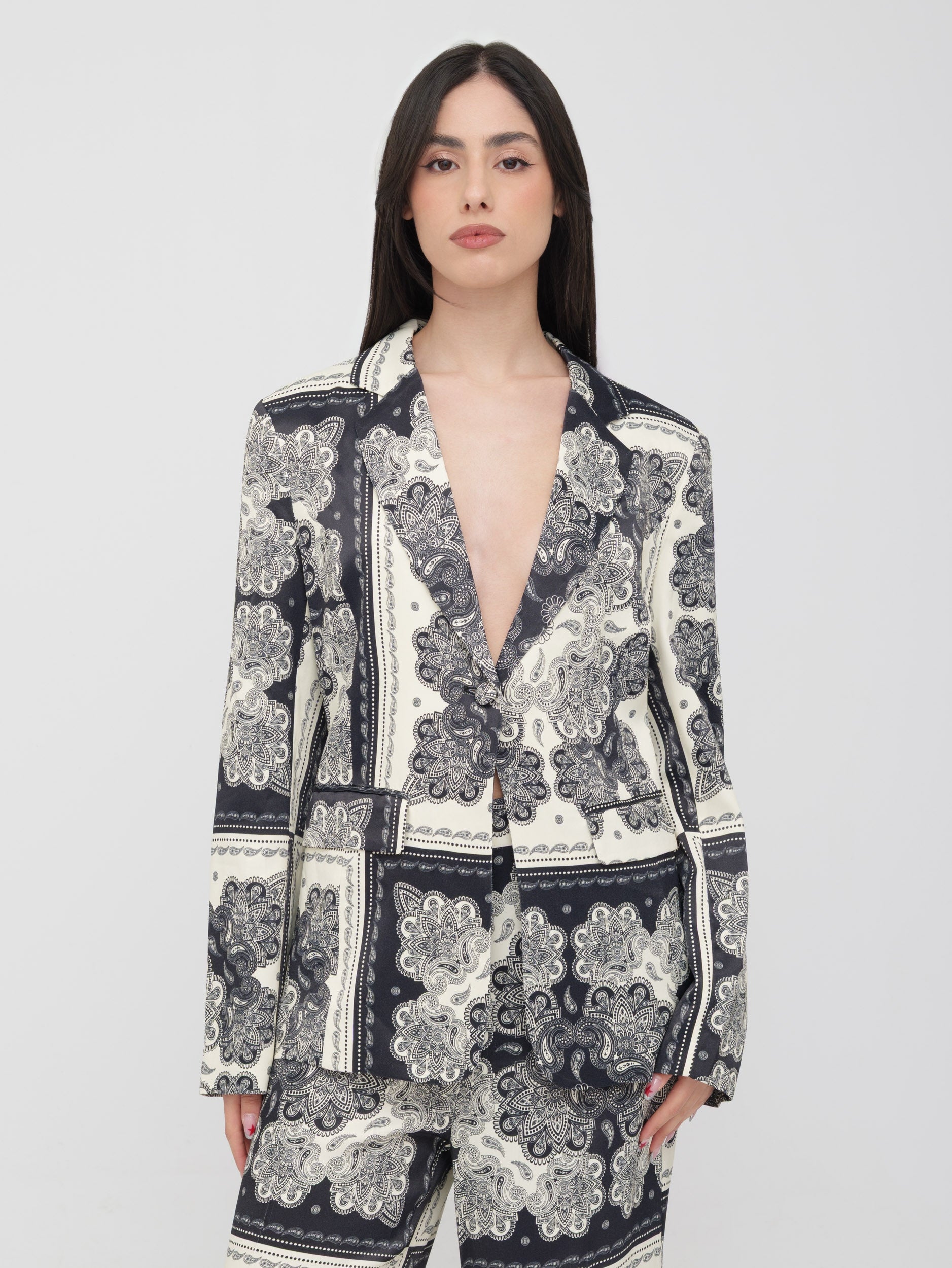 EMMA & GAIA - blazer stampa foulard