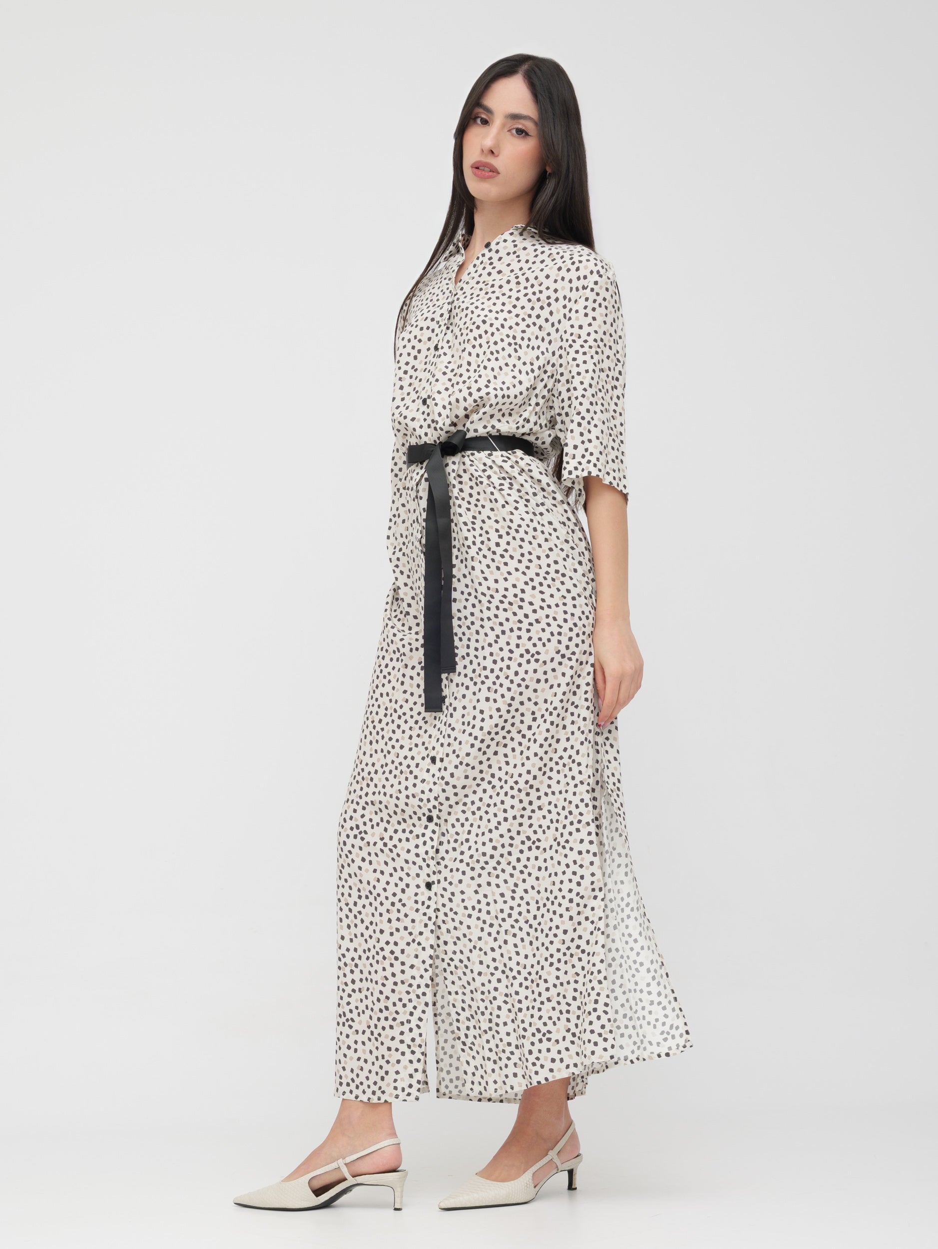 EMMA & GAIA - abito lungo con cinta