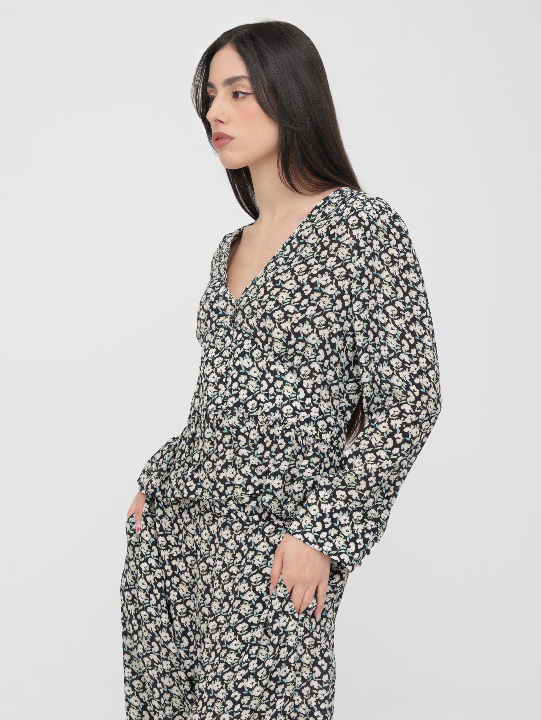 EMMA & GAIA - blusa stampa floreale