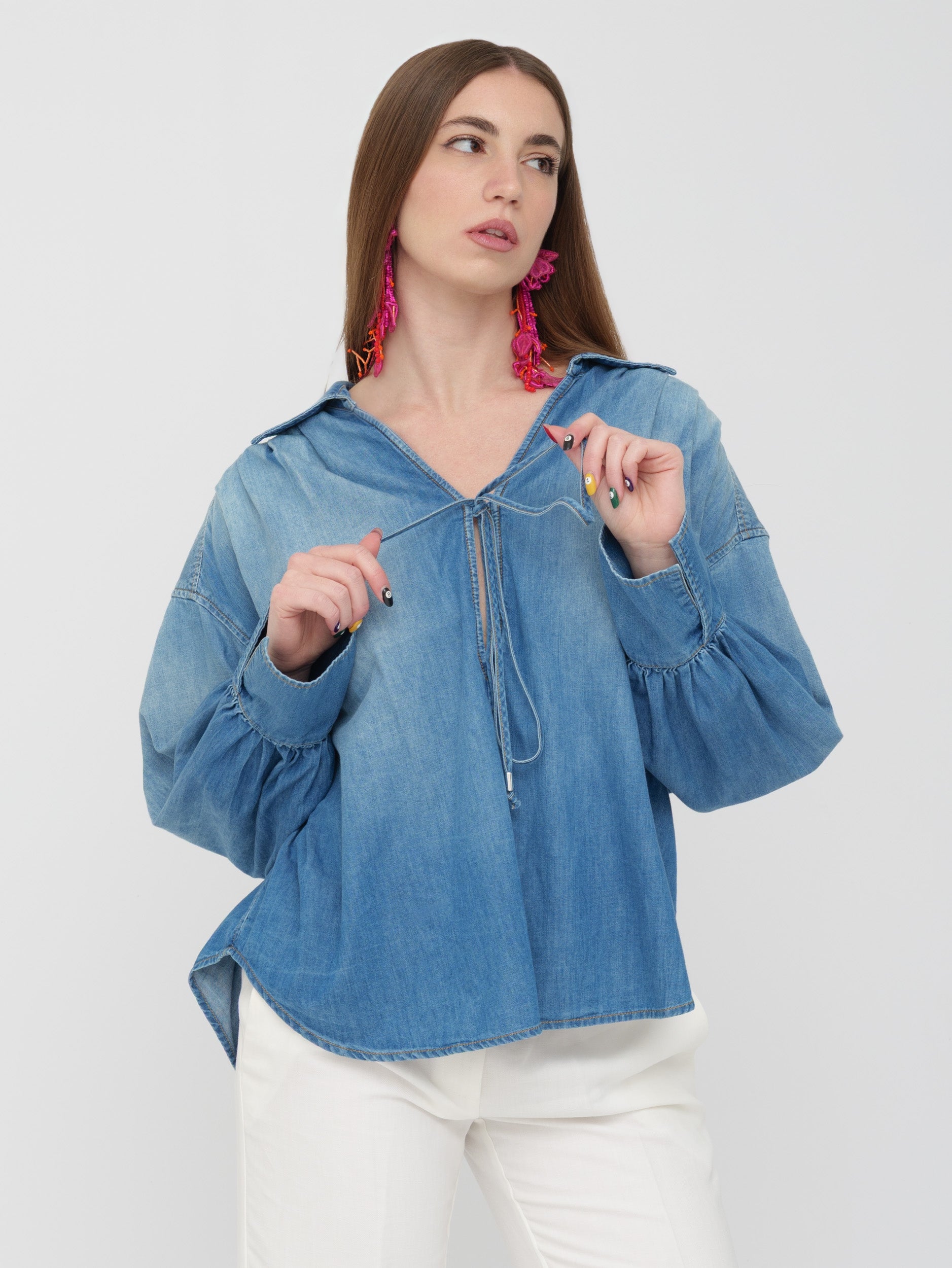 PINKO - camicia over di jeans