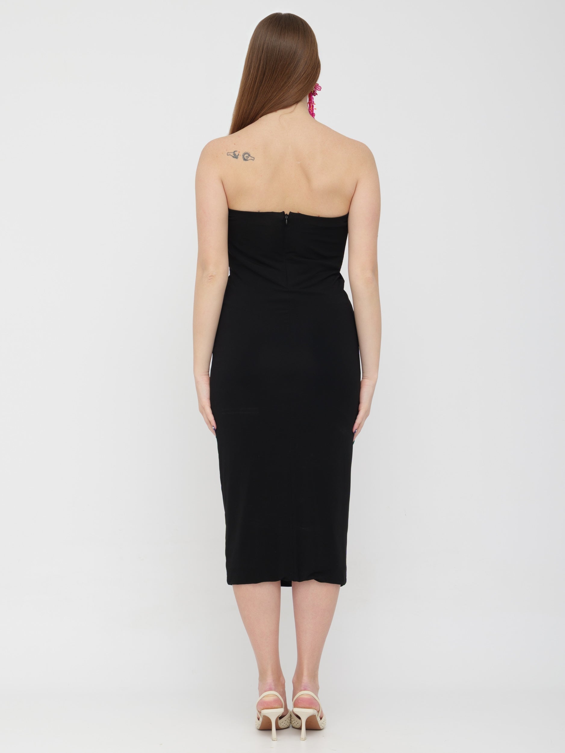 PINKO - tubino nero midi