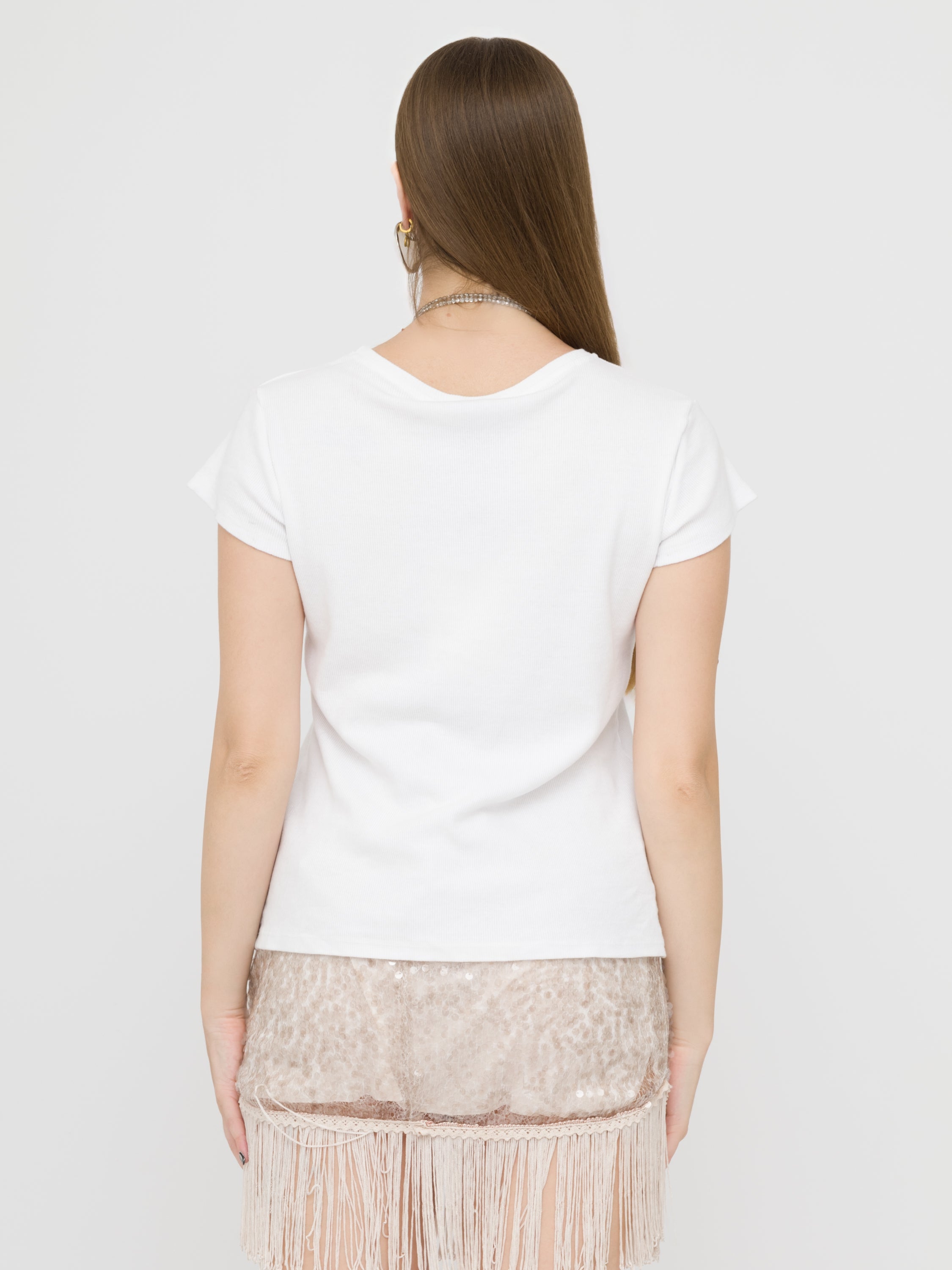 HAVEONE- t-shirt White a costine
