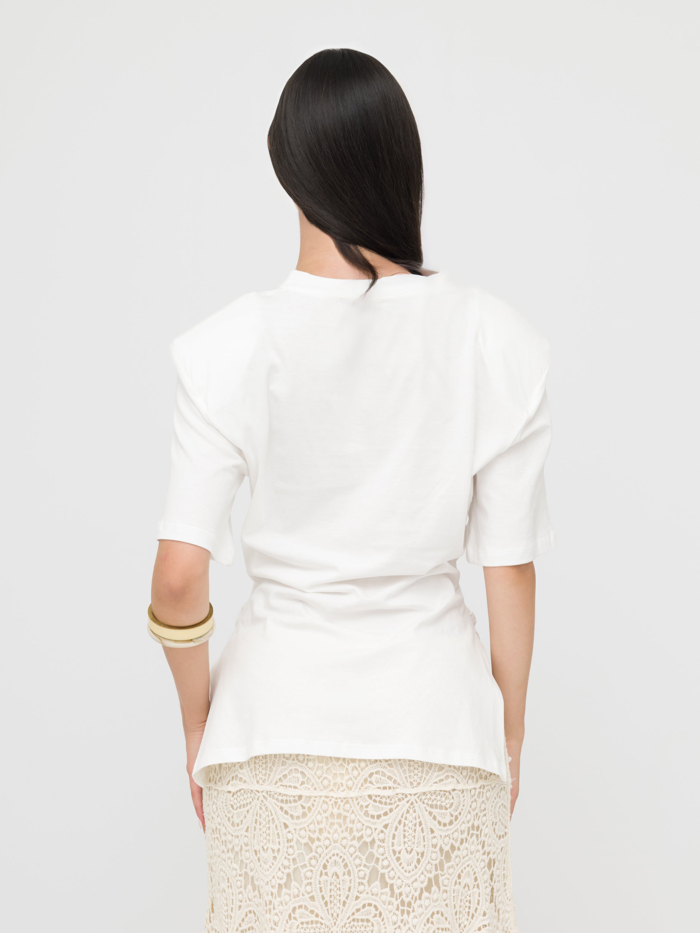 HAVEONE- top asimmetrico White
