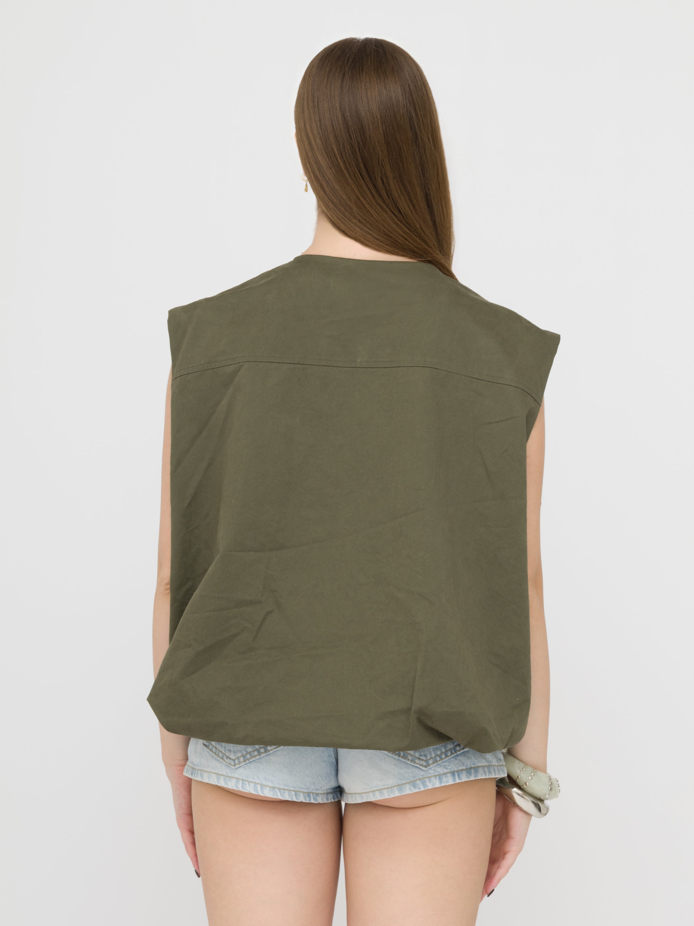 HAVEONE- gilet bomber verde militare