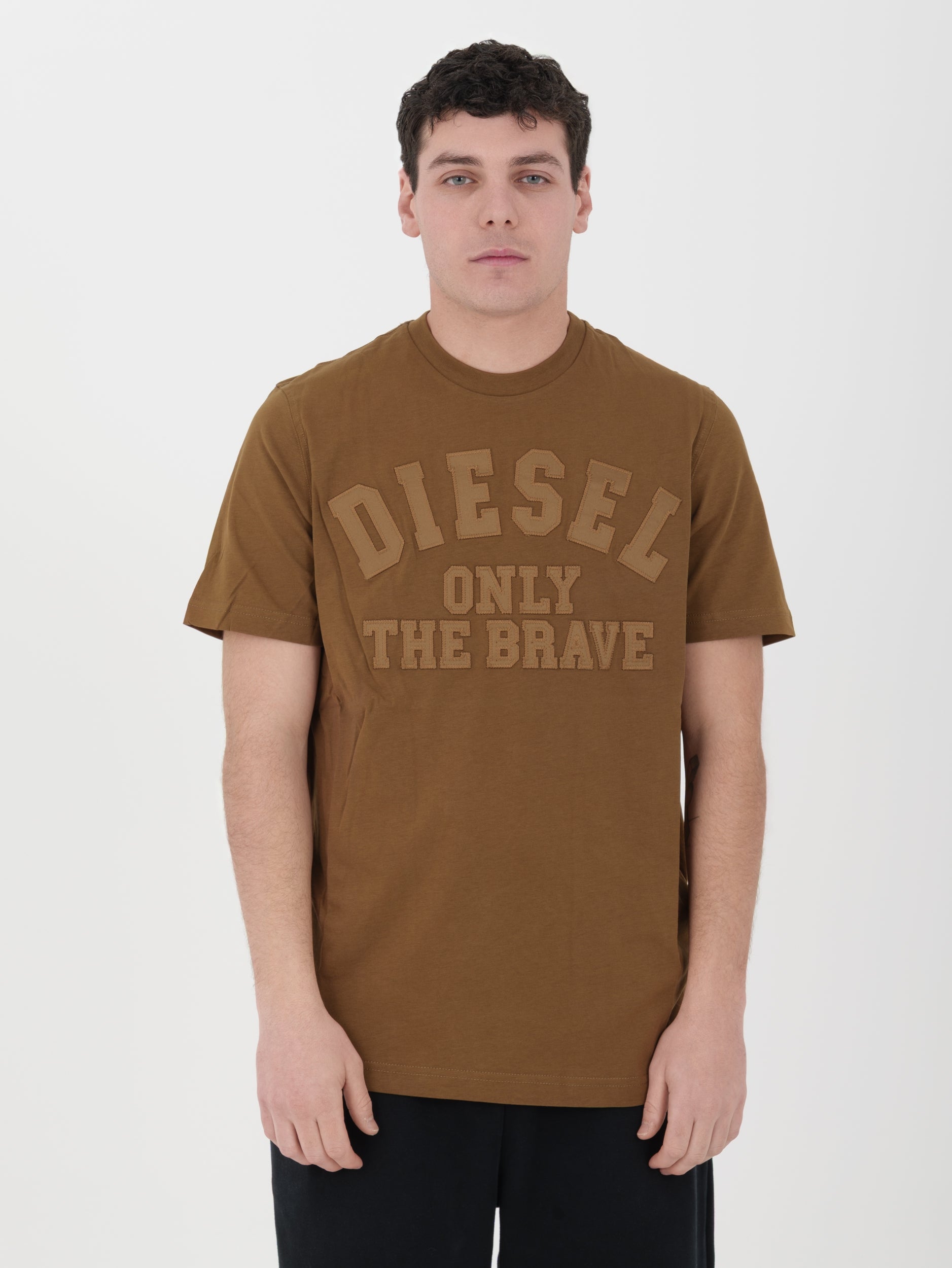 T-shirt Diesel logo ricamato