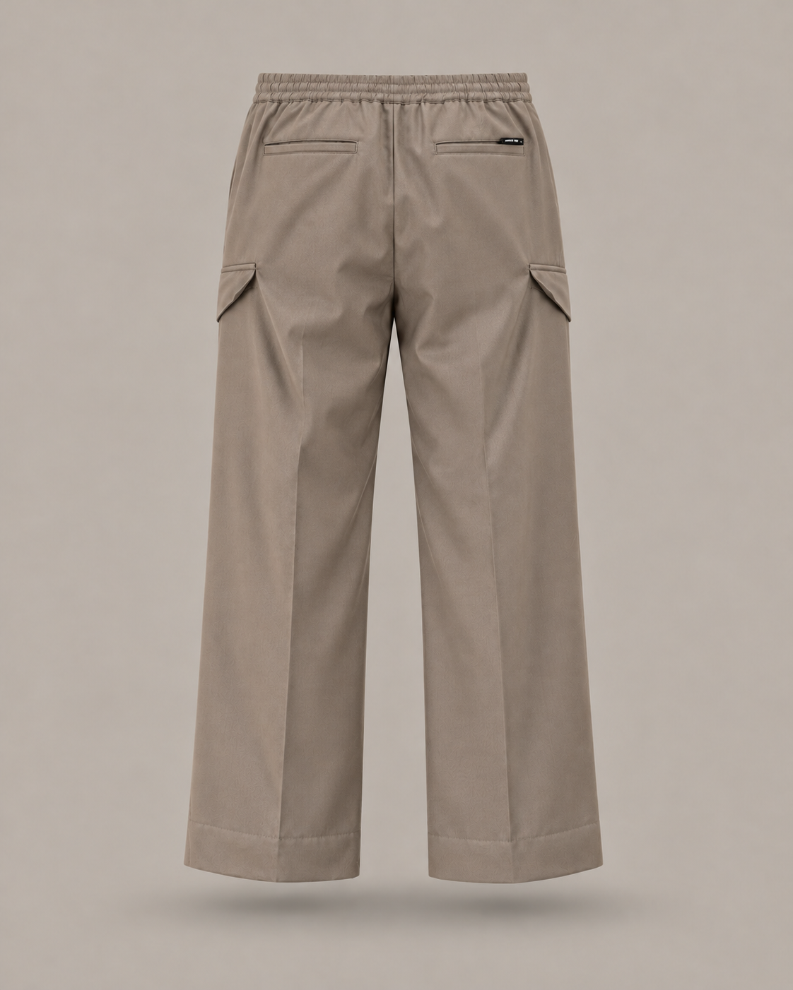 STATE OF ORDER - Pantalone cargo tortora con coulisse