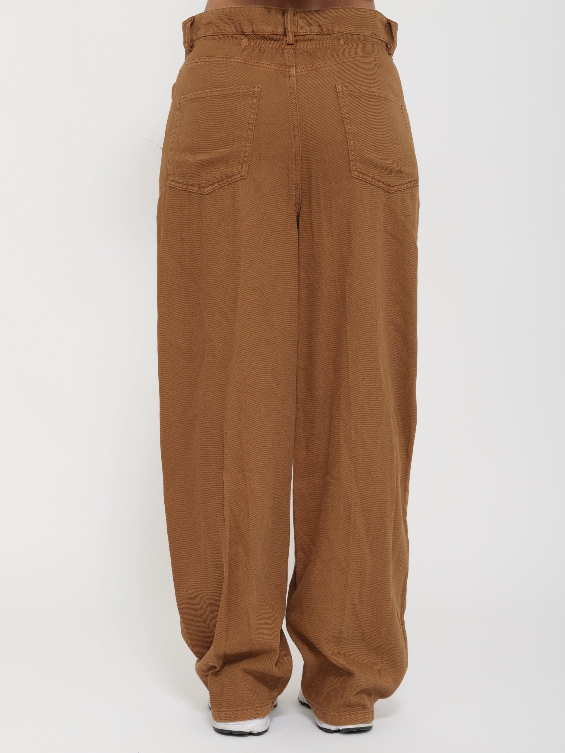 Jeans wide leg vita media