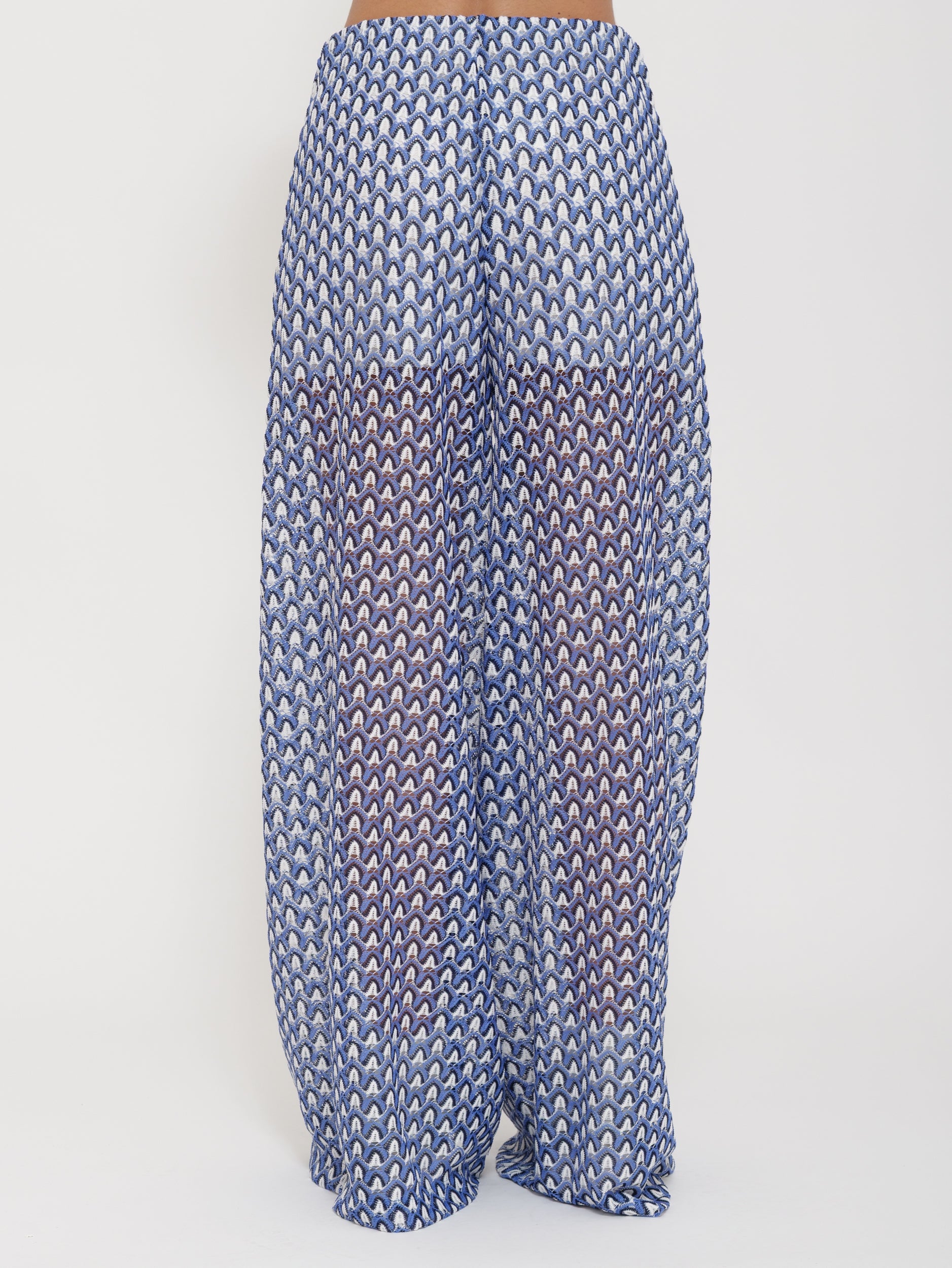 Pantalone fantasia con culotte inclusa