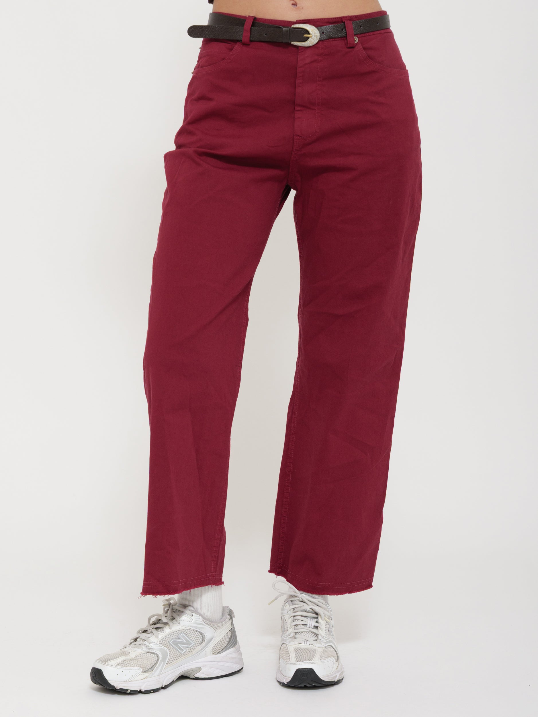 Pantalone palazzo a vita media