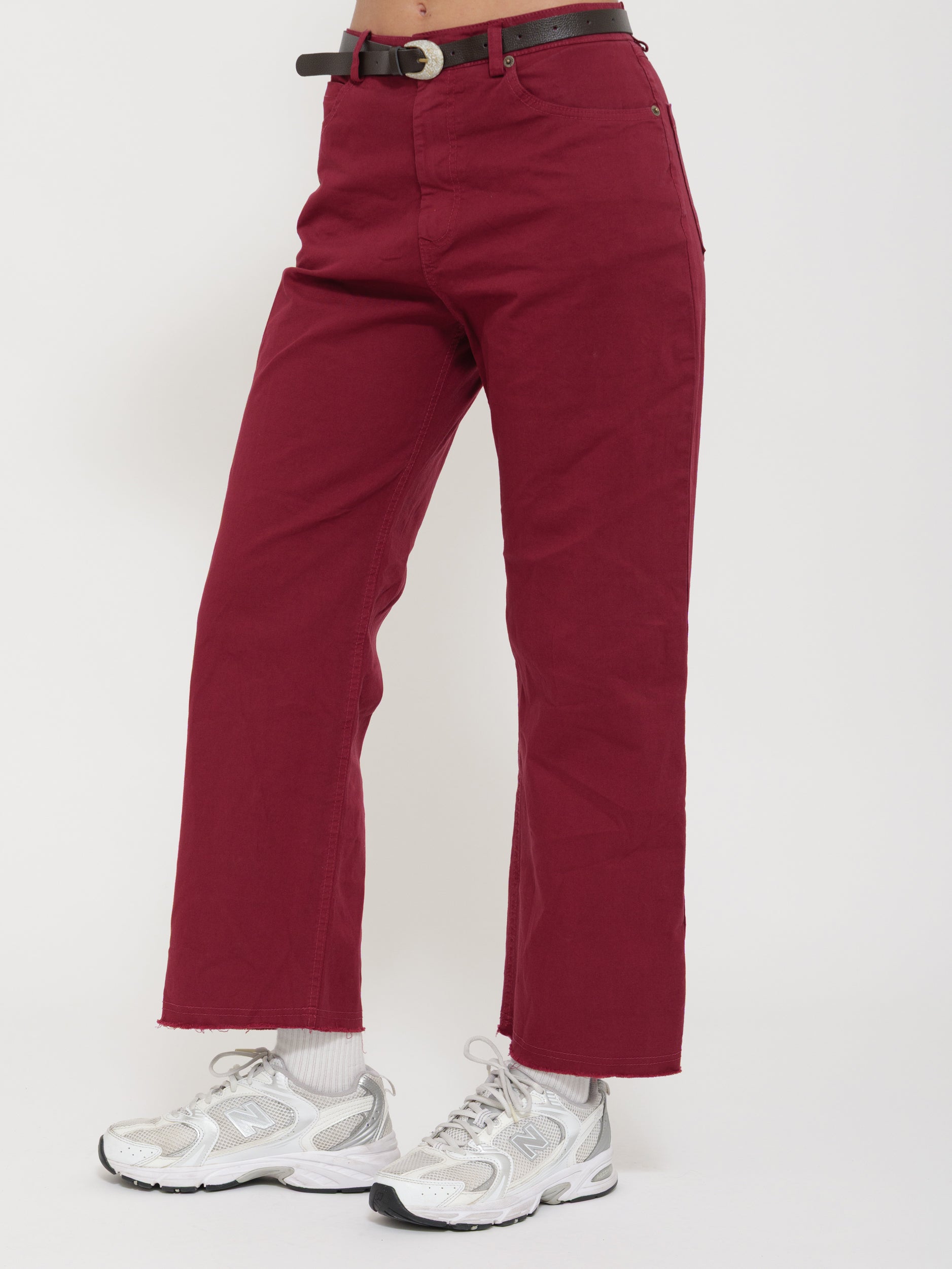 Pantalone palazzo a vita media