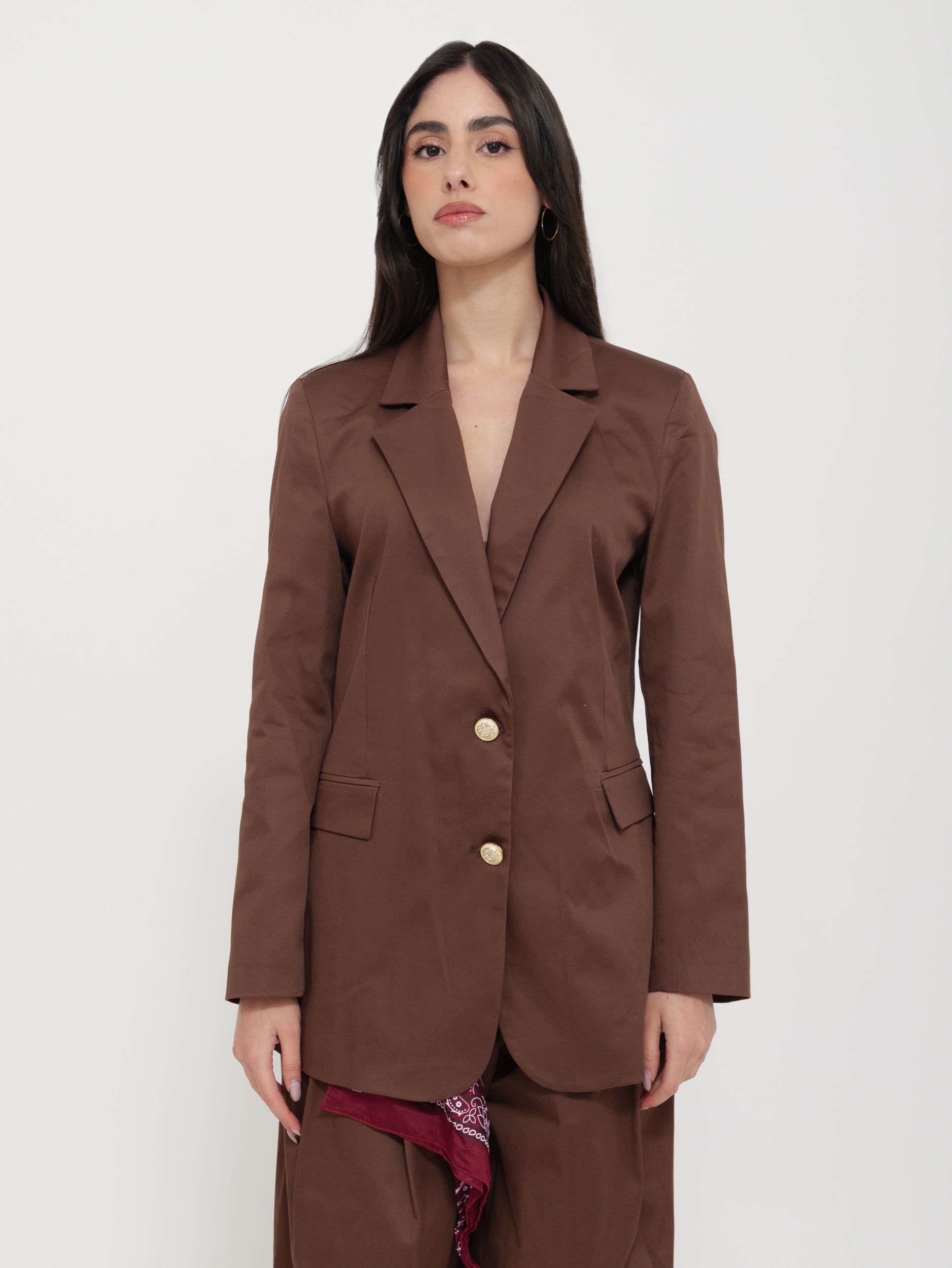 Blazer Marrone Monopetto “Tensione”