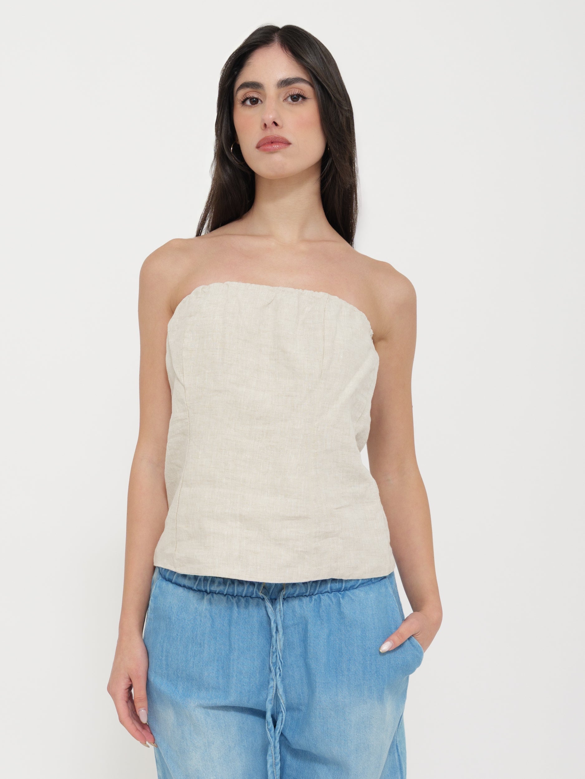 Top a Fascia in Lino