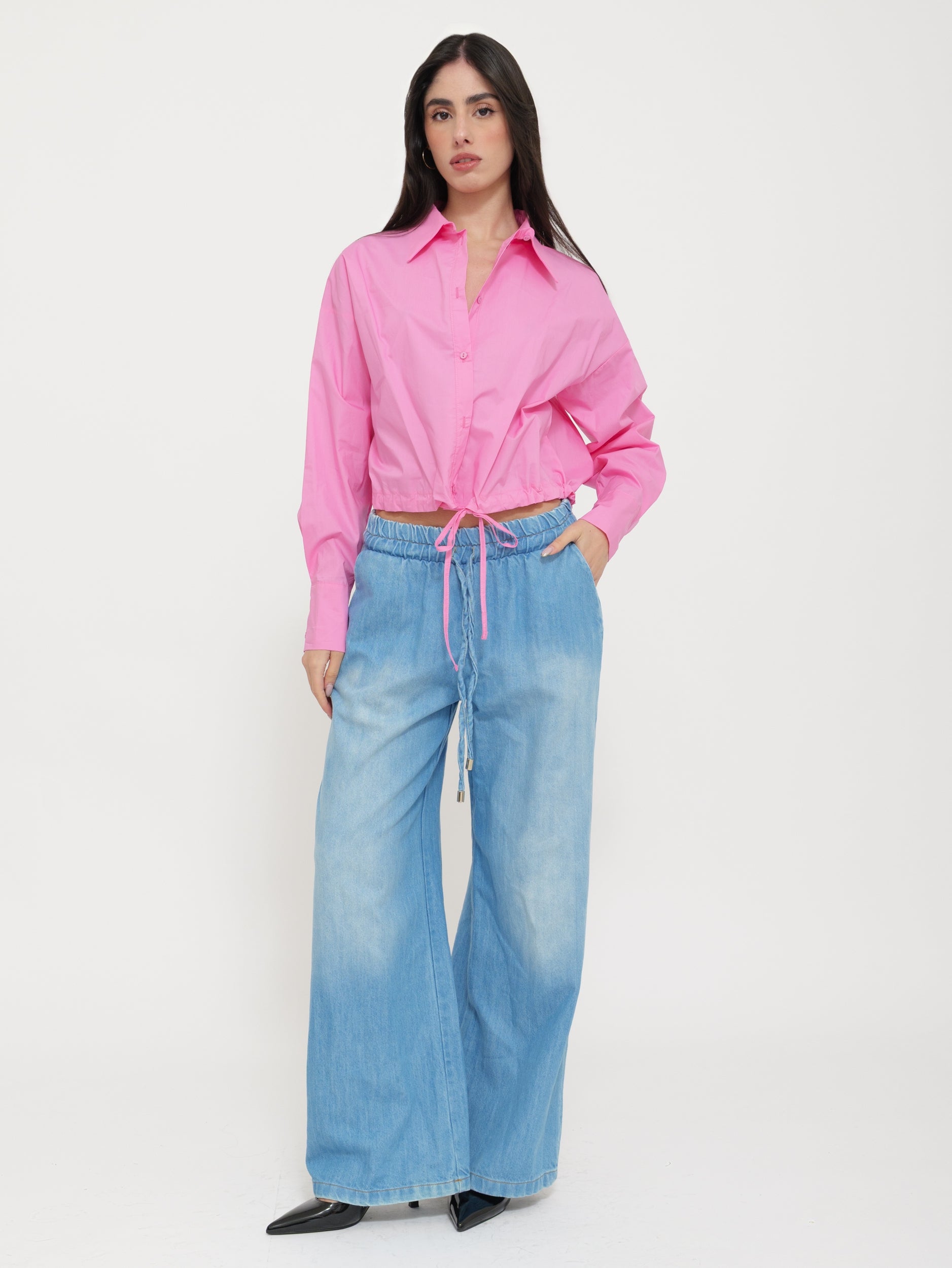 Camicia Crop Regolabile