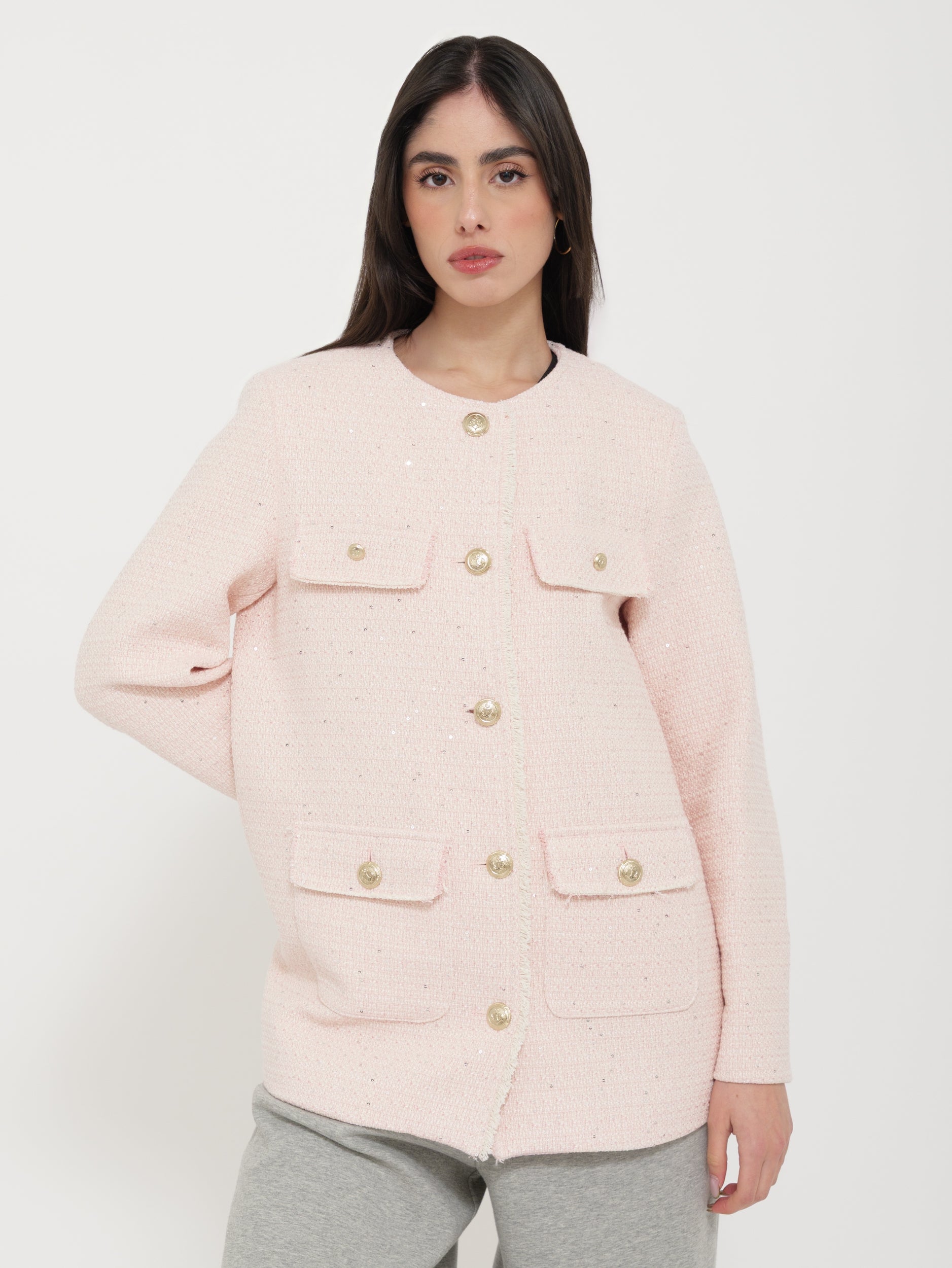 Giacca Strutturata Classic Rosa Chiaro “Tensione”