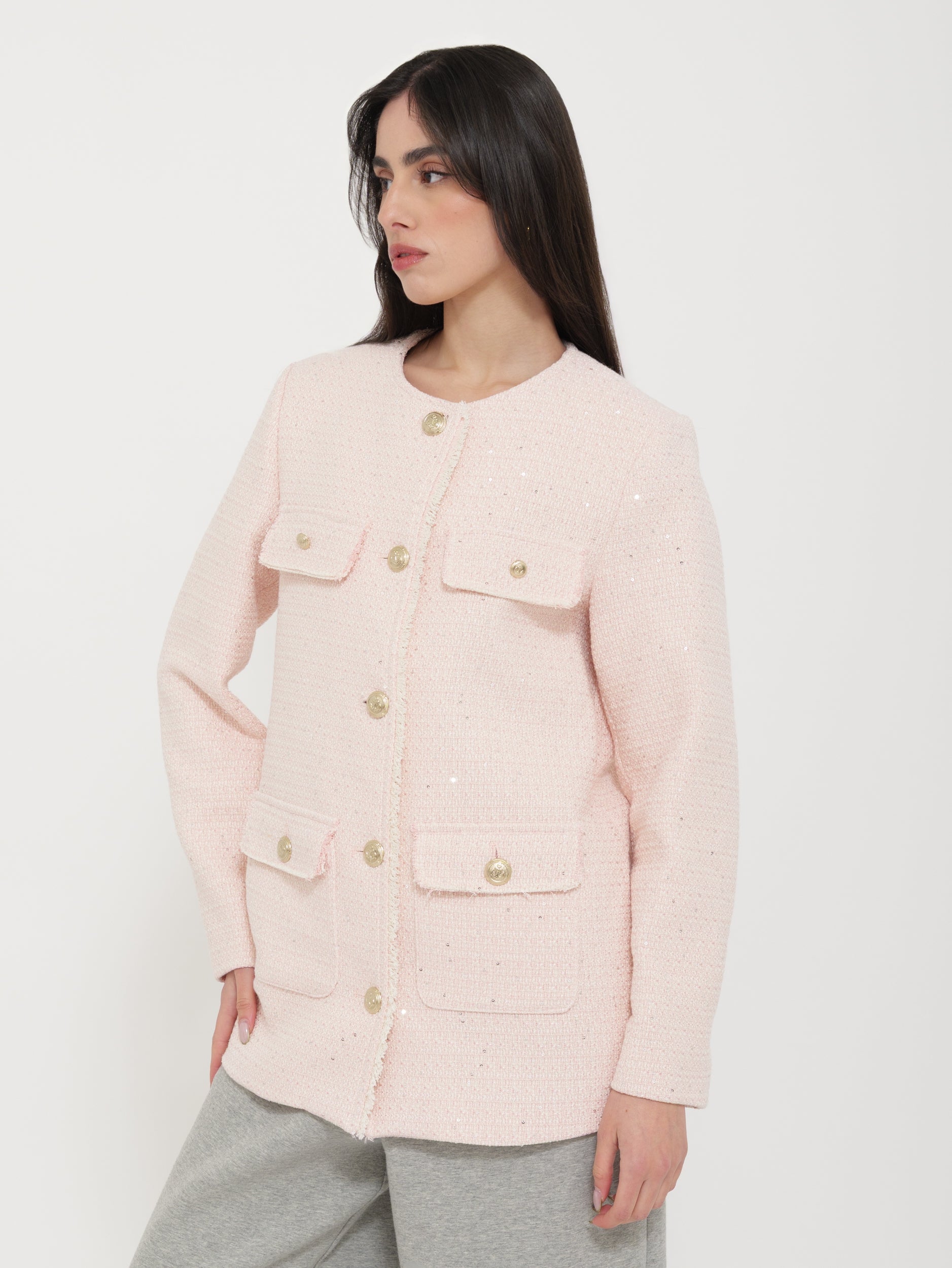 Giacca Strutturata Classic Rosa Chiaro “Tensione”