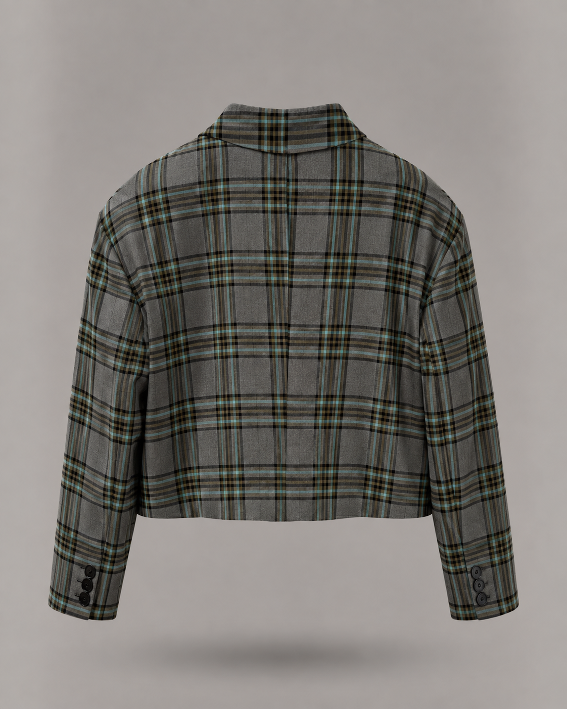 DIXIE - blazer cropped tartan