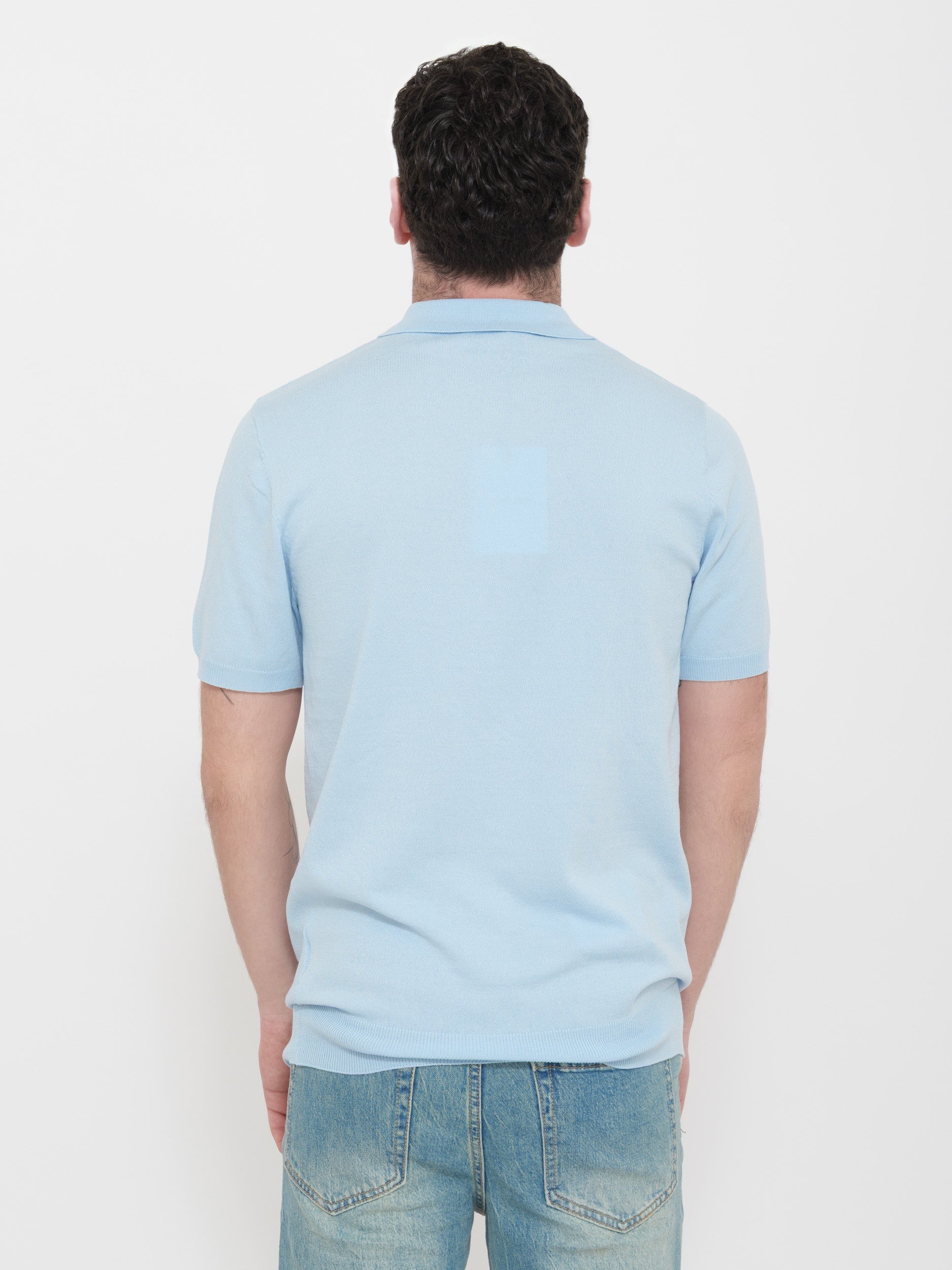 Polo victor cool in maglia turchese 100% cotone Made in Italy