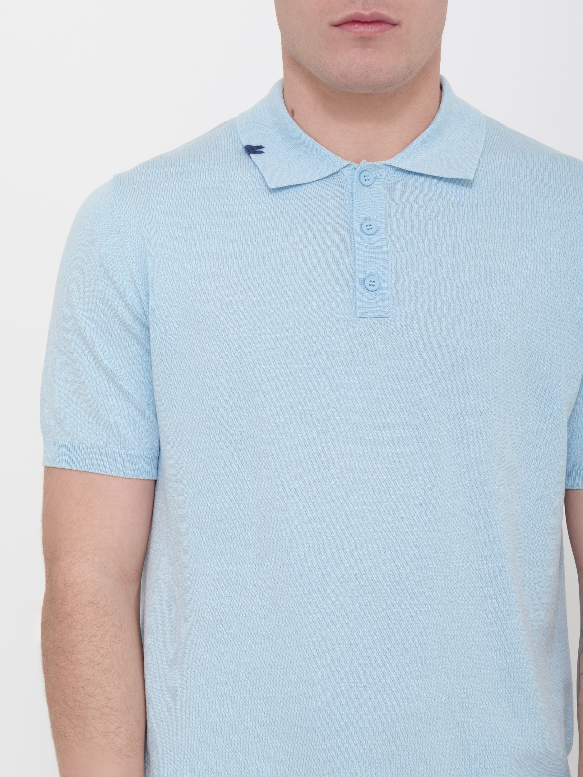 Polo victor cool in maglia turchese 100% cotone Made in Italy