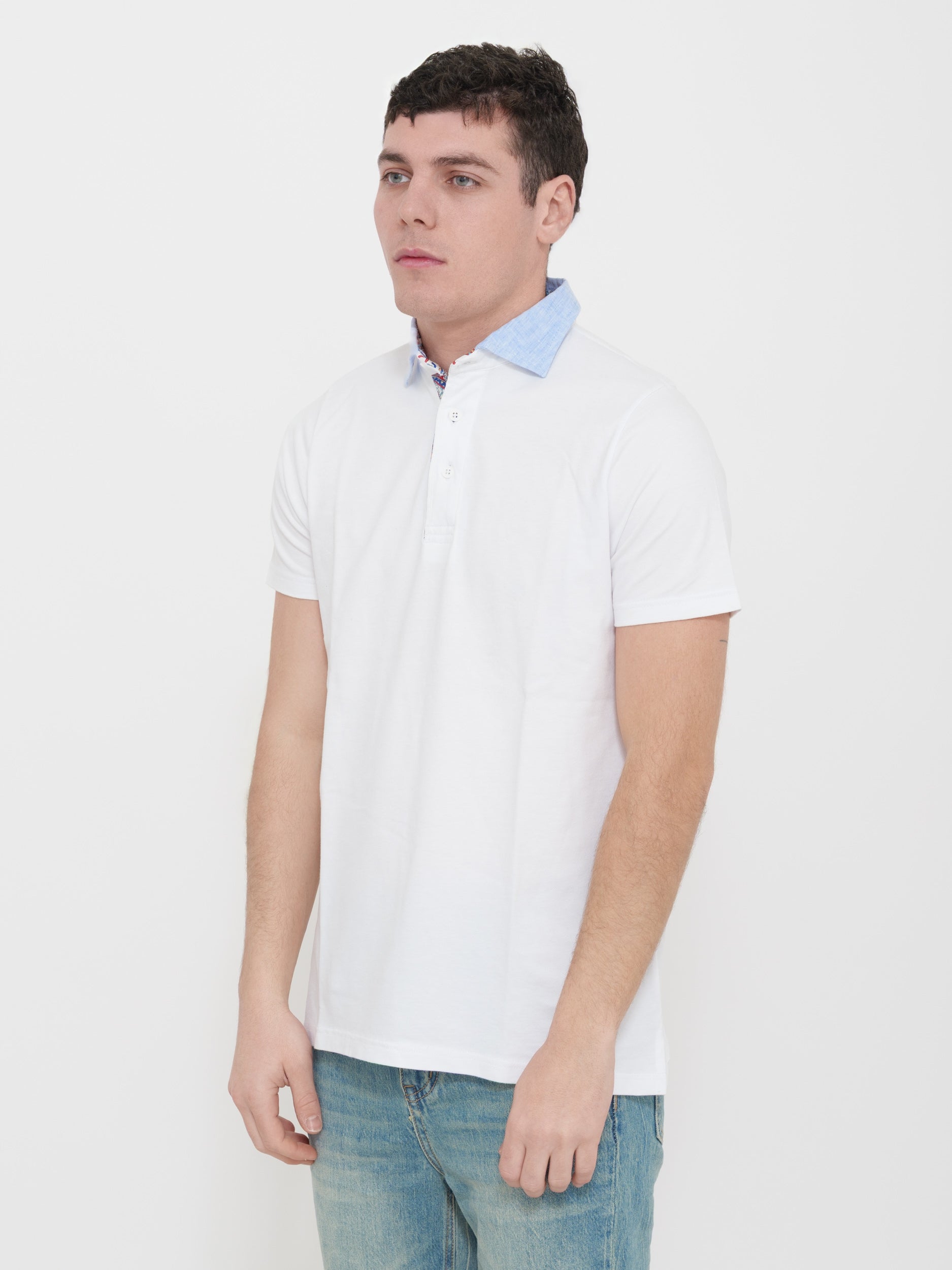 Polo victor  cool made in Italy 100% cotone dettaglio colletto