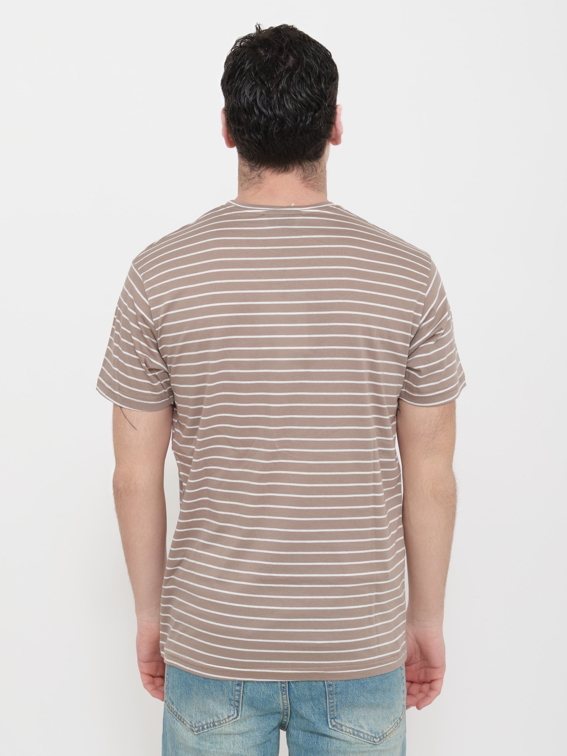 t-shirt victor cool righe 100% cotone Made in Italy