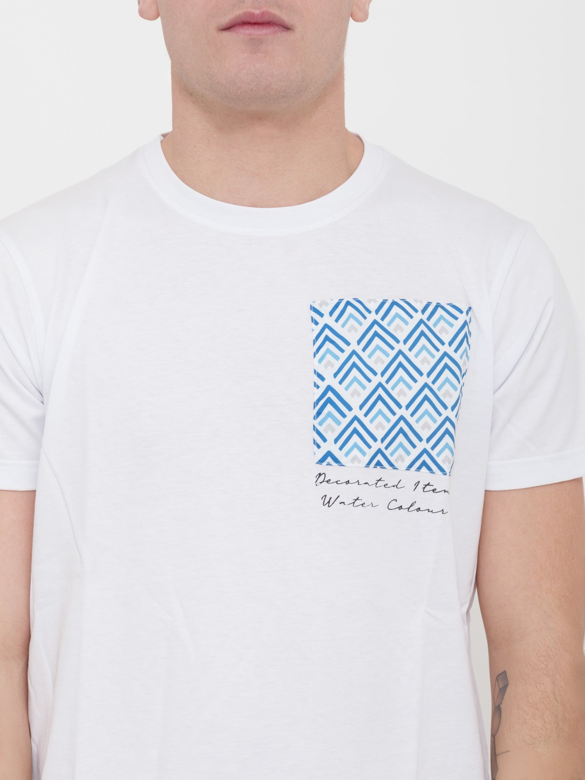 T-shirt victor cool stampa tasca 100% cotone Made in Italy