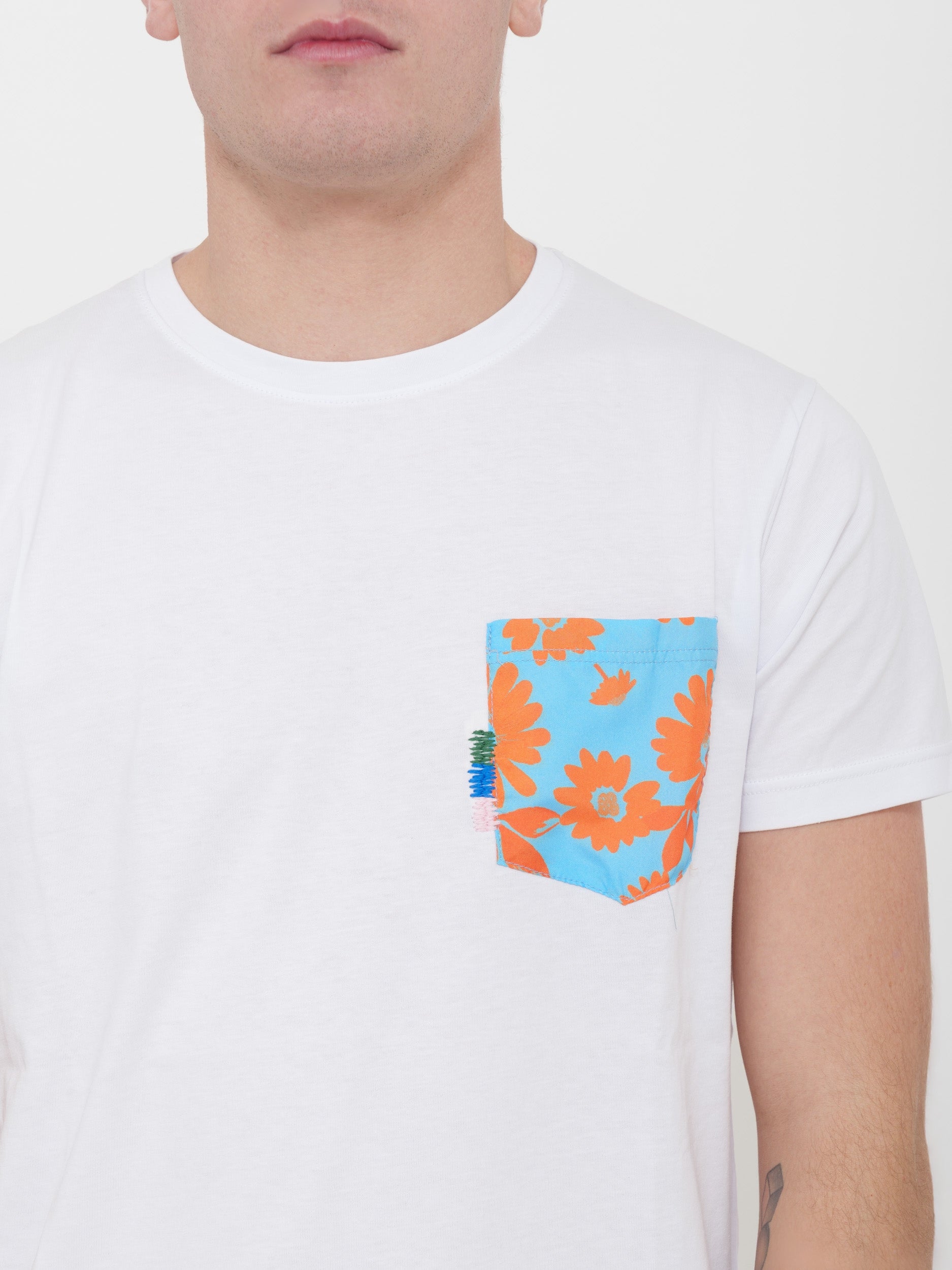 T-shirt victor cool stampa tasca 100% cotone Made in Italy