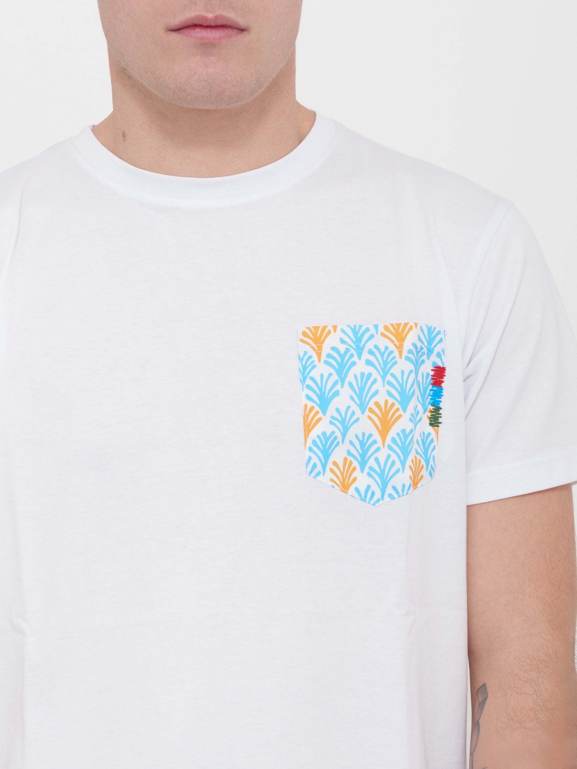 T-shirt victor cool stampa tasca 100% cotone Made in Italy