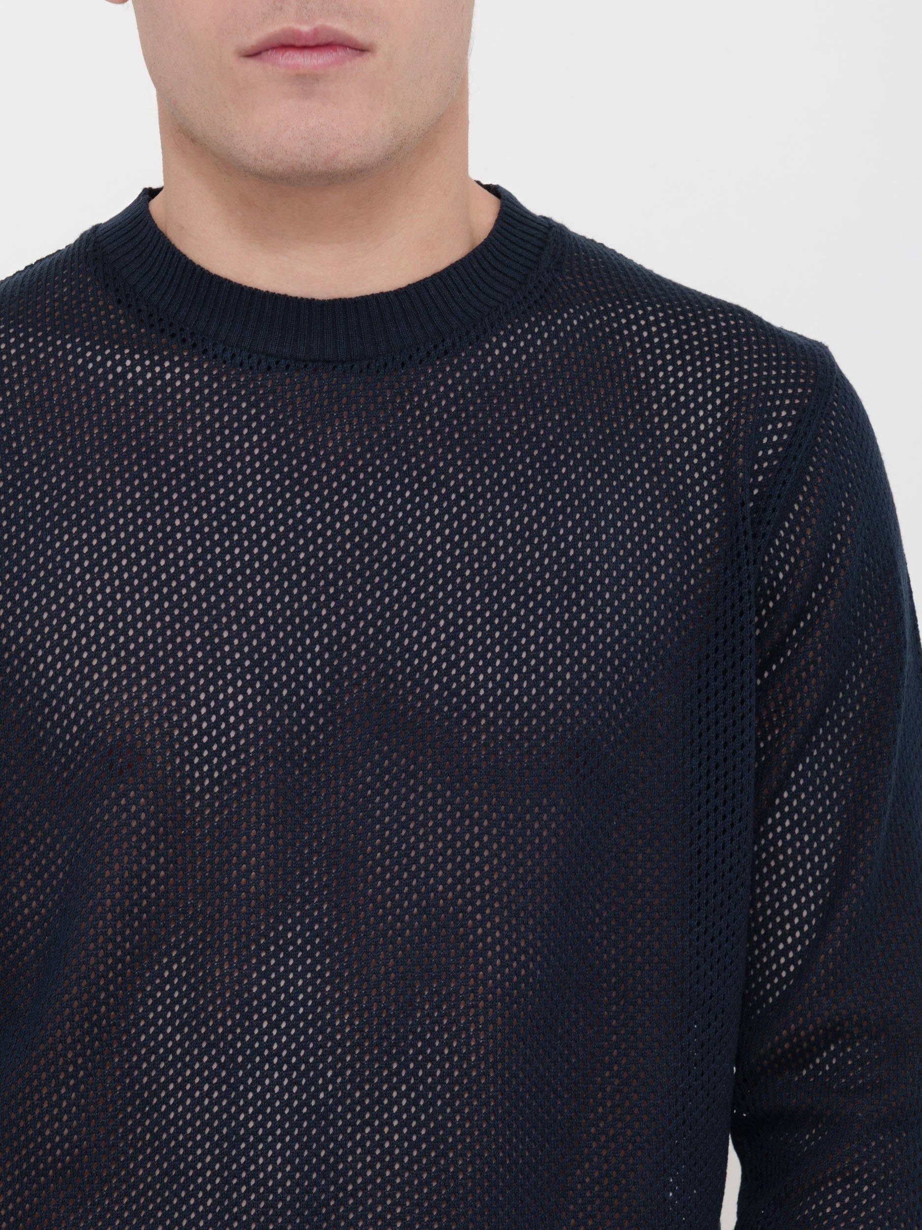 Pullover traforato Victor cool made in Italy 100% cotone