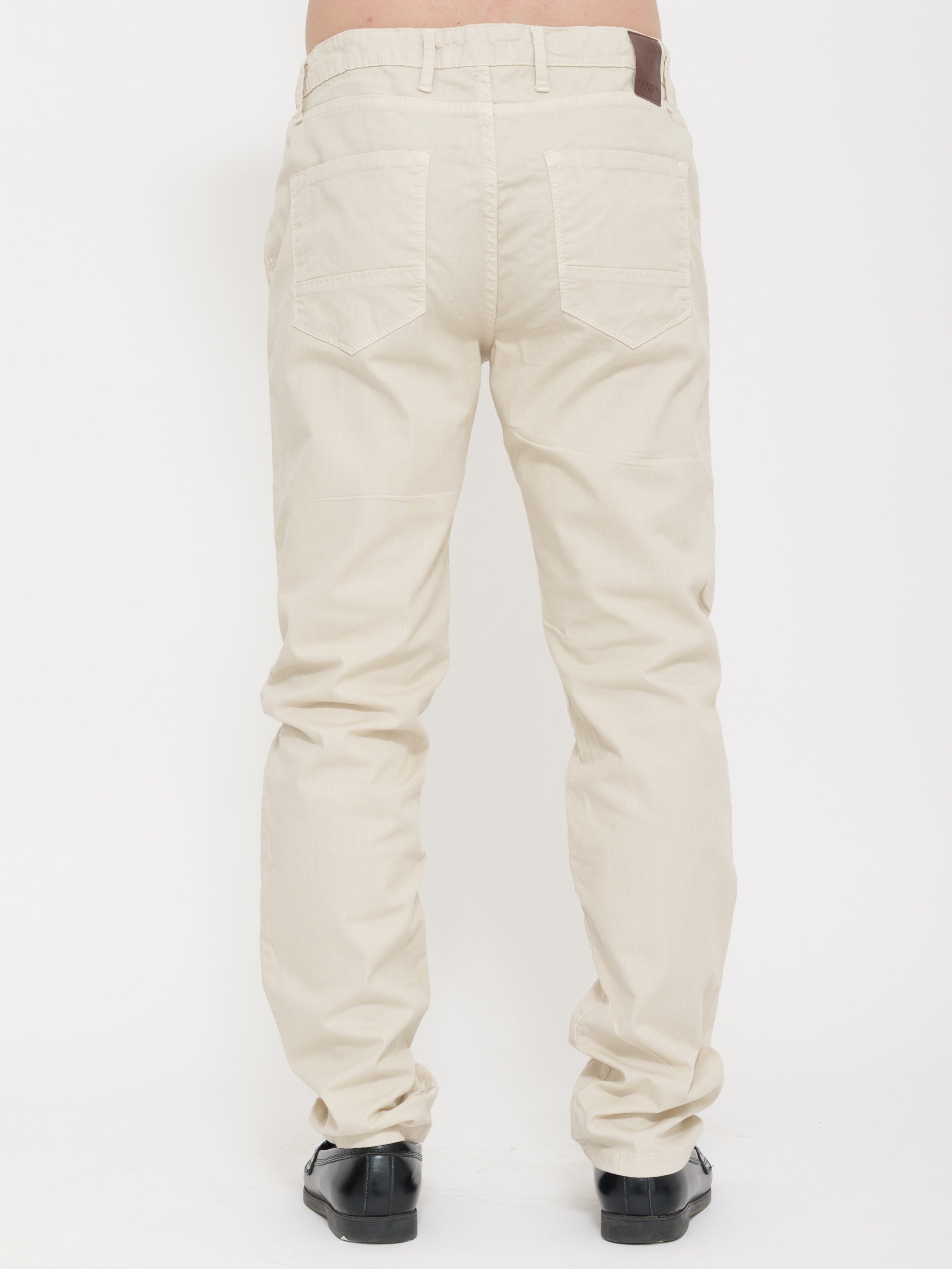 Pantalone taglio jeans victor cool 5 tasche crema