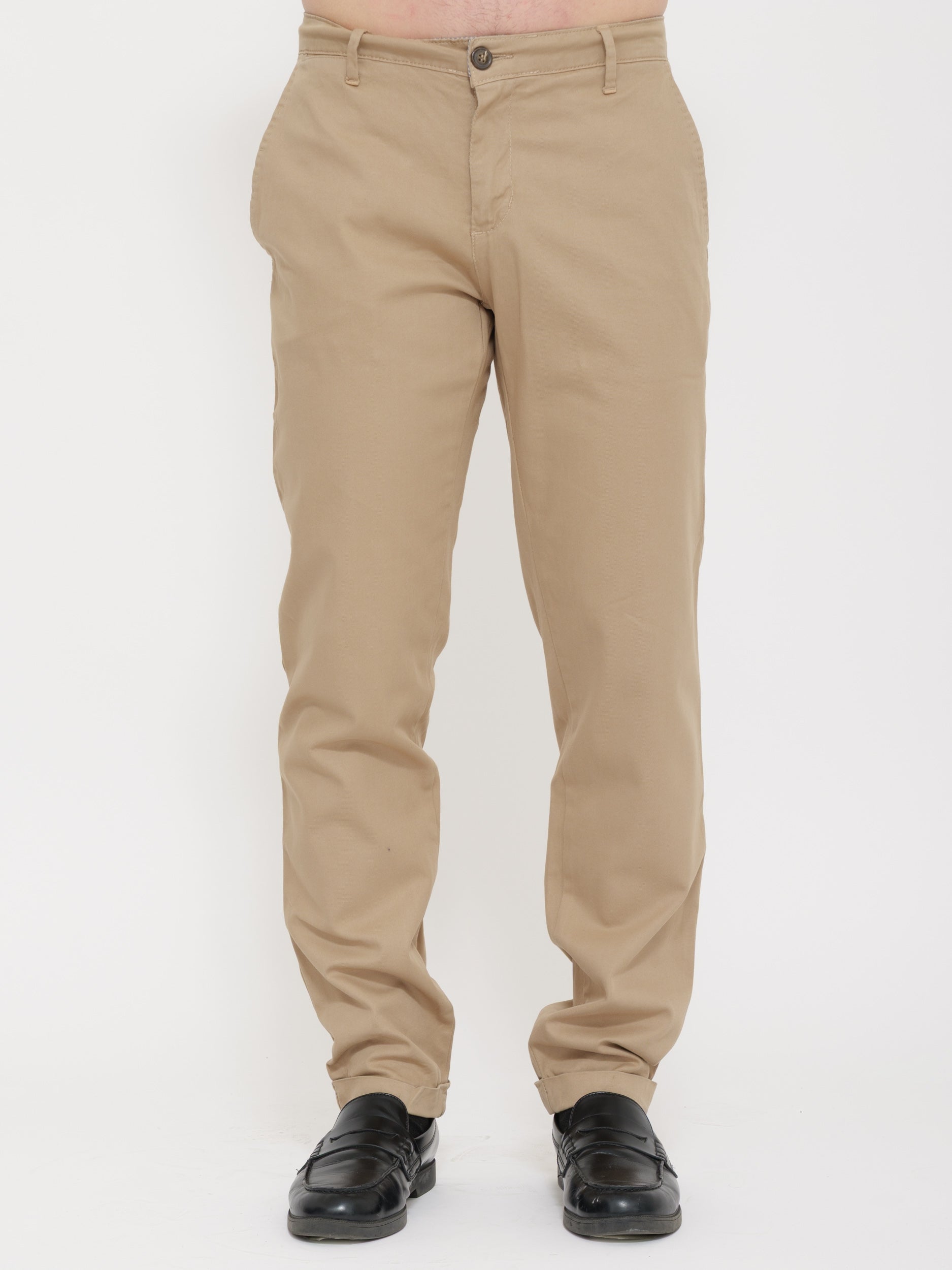 Pantalone victor cool nocciola classic fit