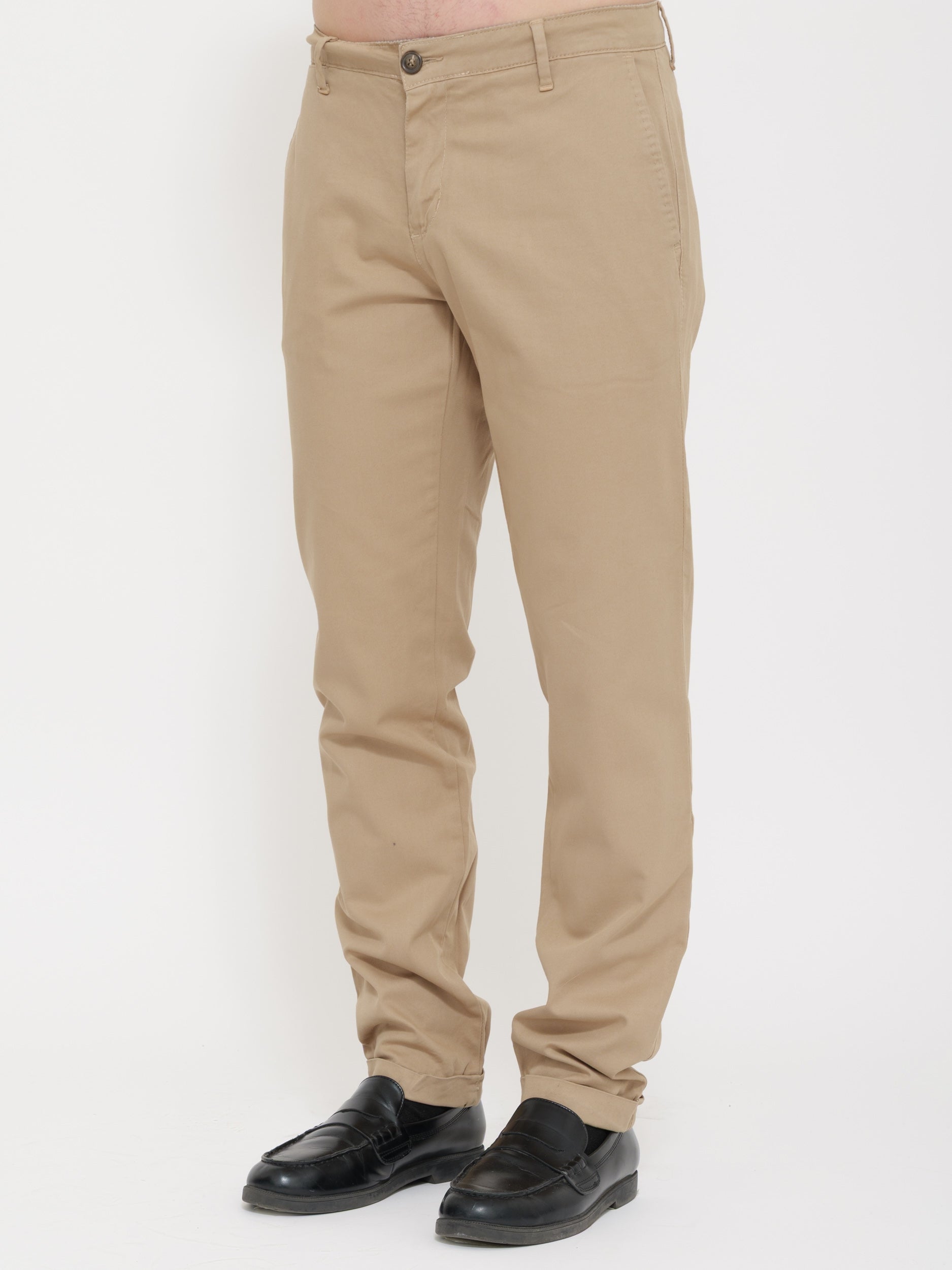 Pantalone victor cool nocciola classic fit
