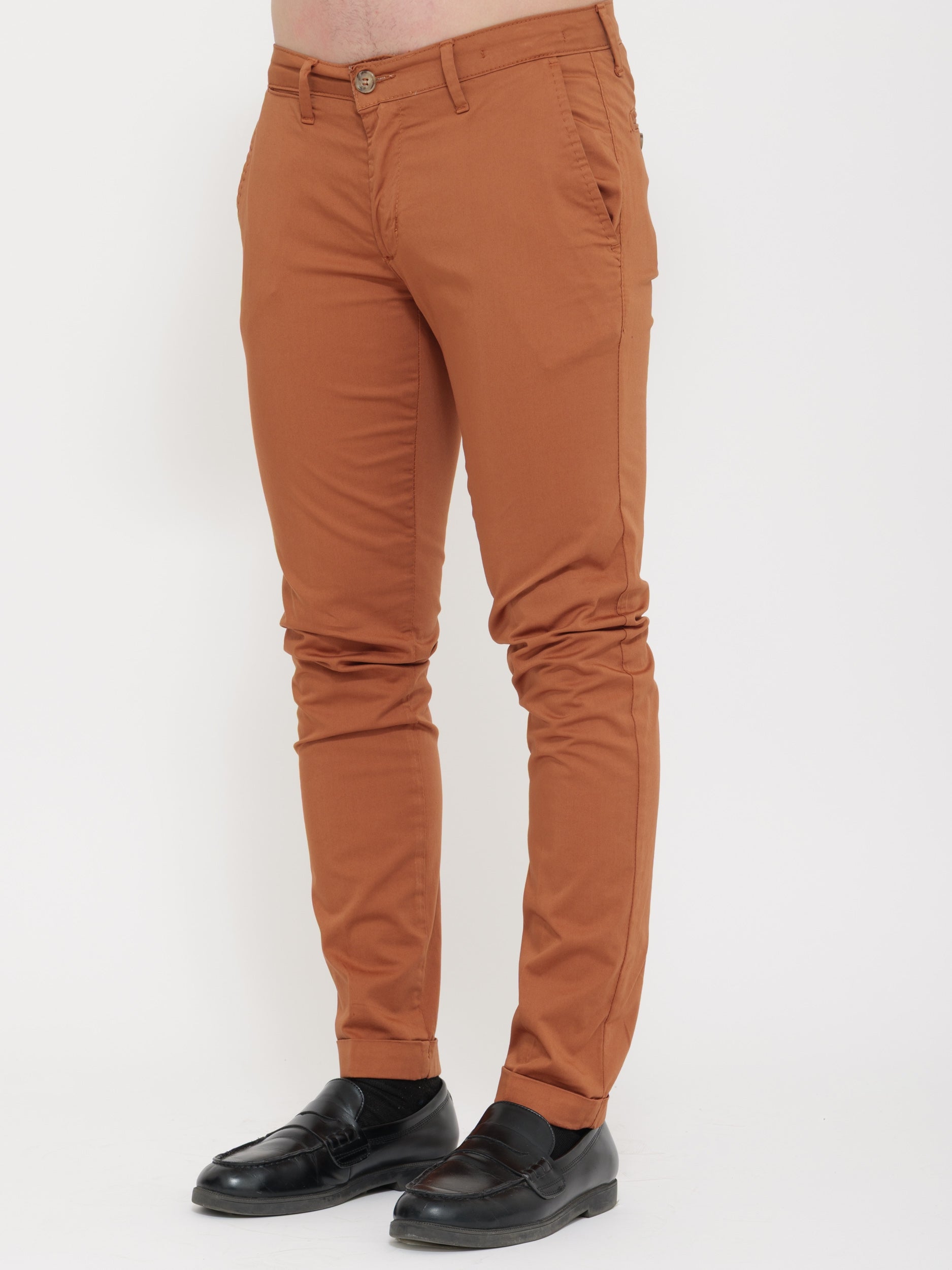 Pantalone victor cool coccio skynny fit