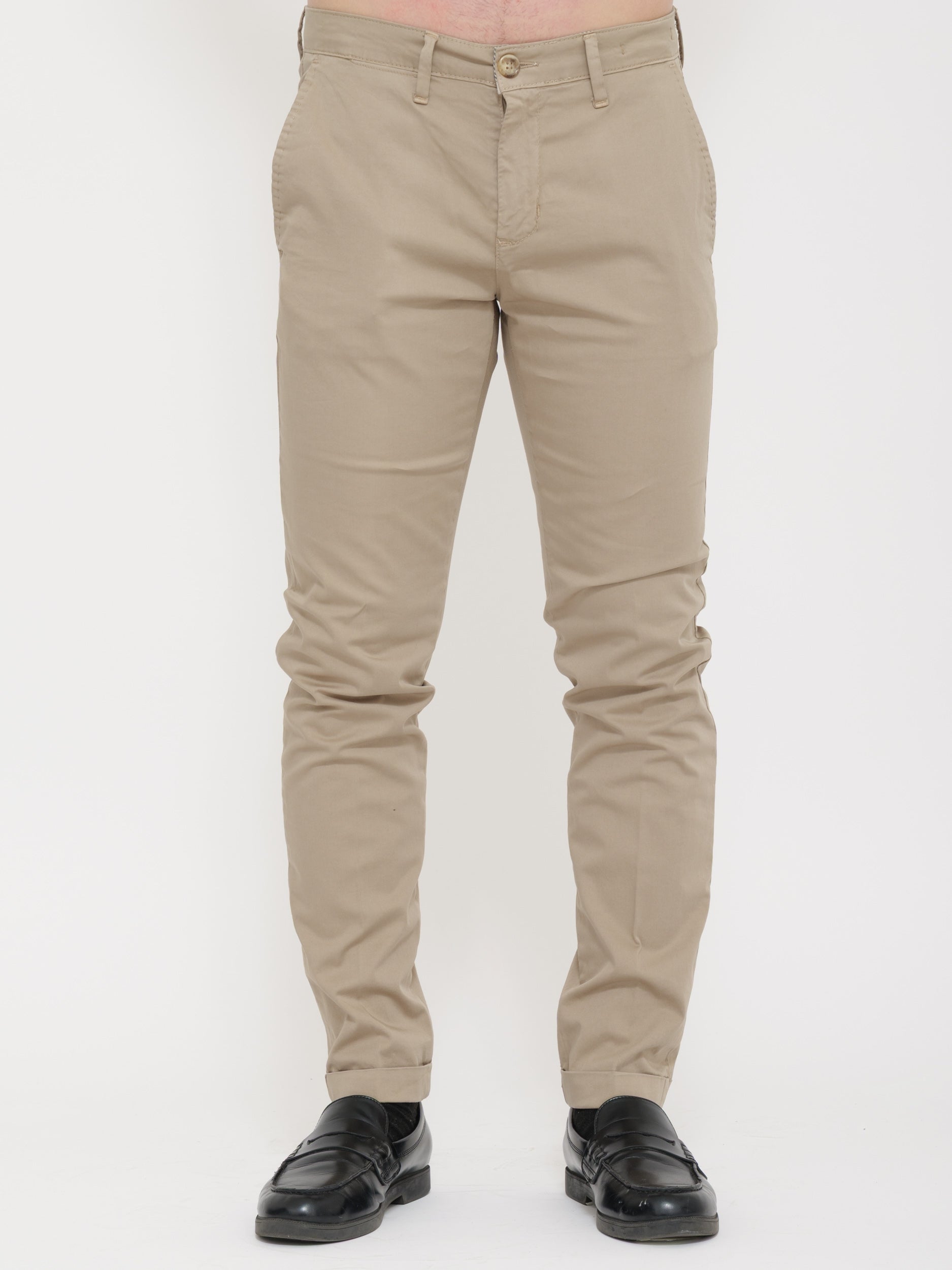 Pantalone  fit skinny beige victor cool