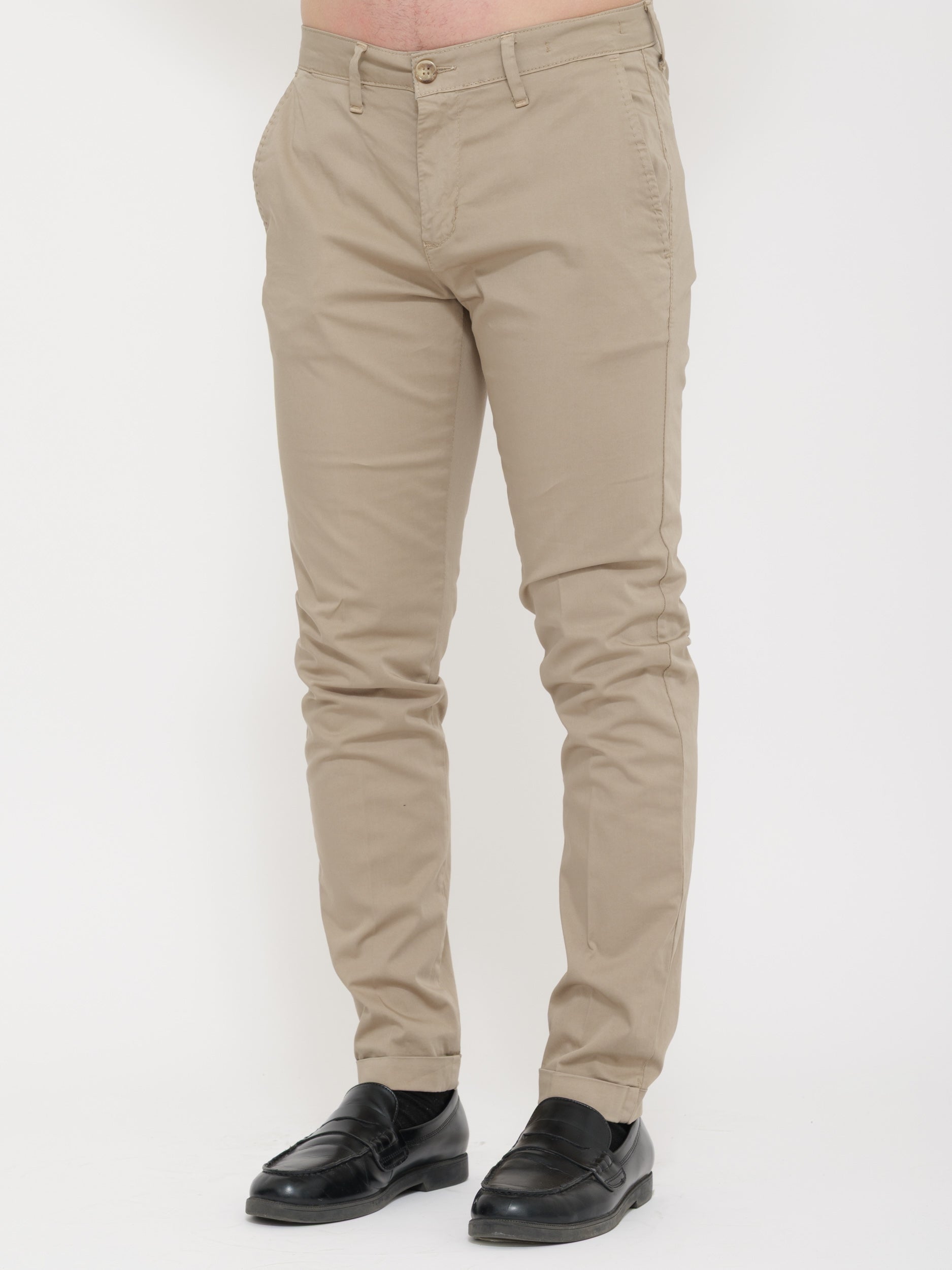 Pantalone  fit skinny beige victor cool