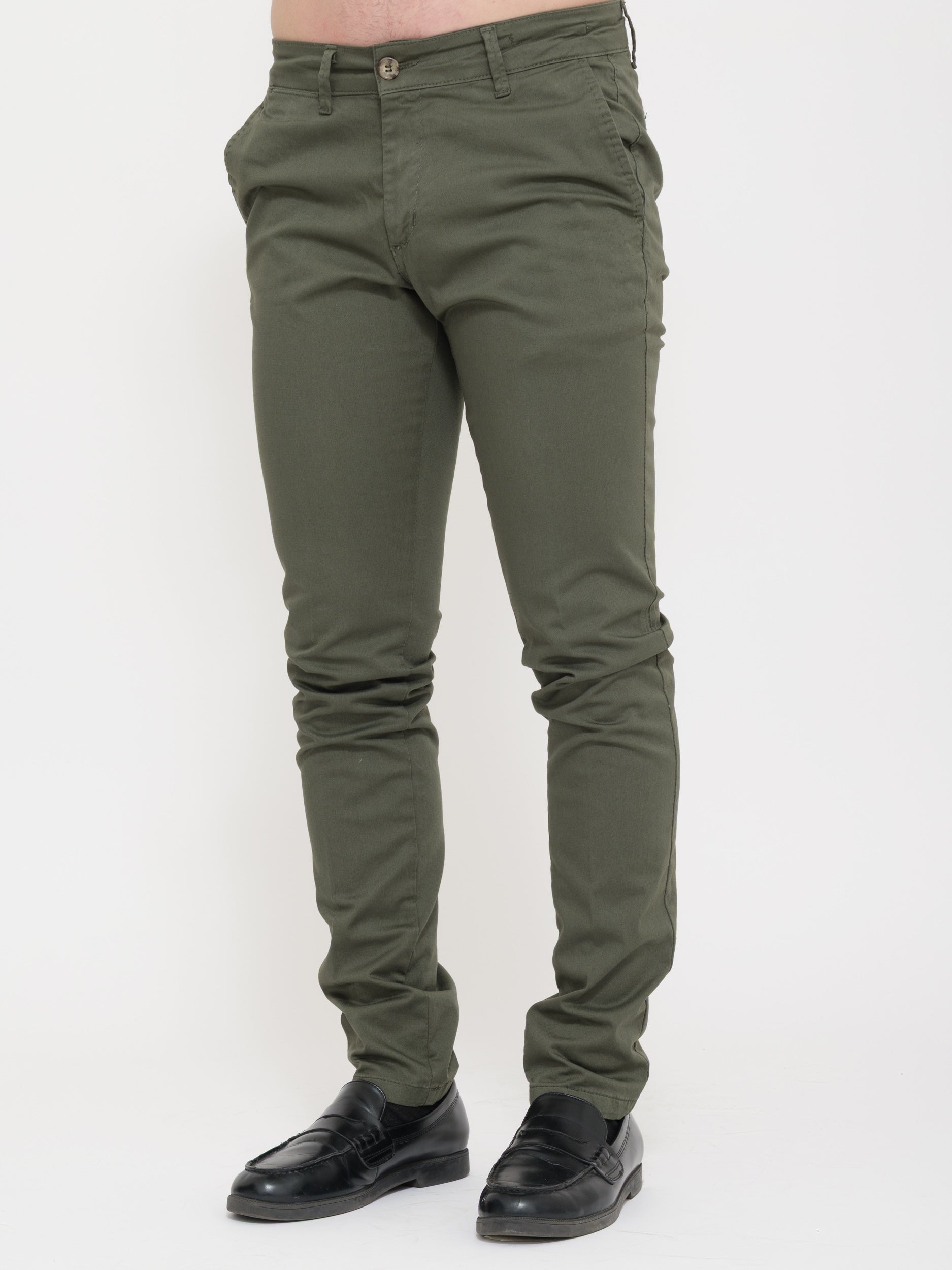Pantalone Victor cool  verde skinny fit