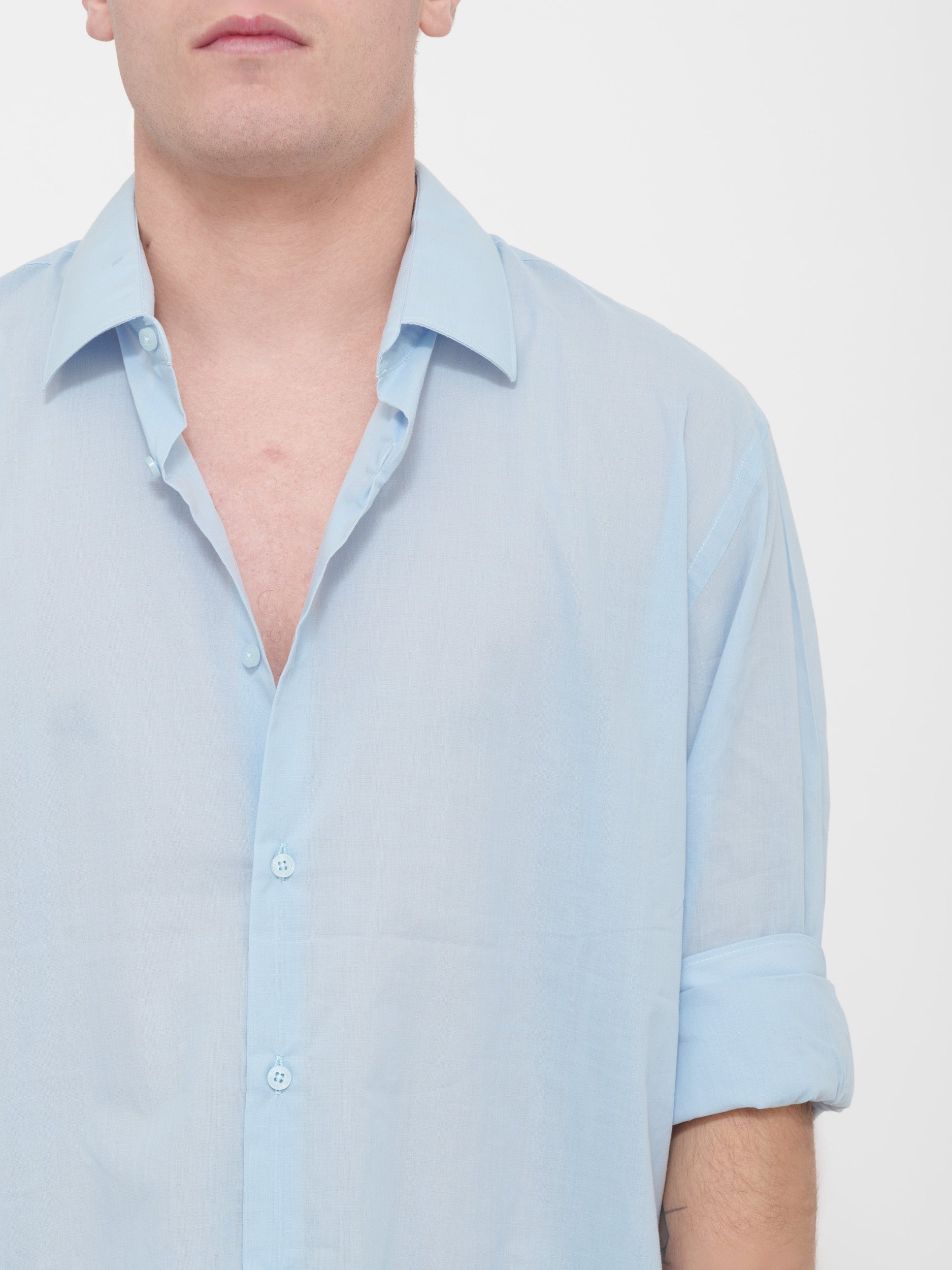 Camicia Victor cool cotone e viscosa Made in Italy