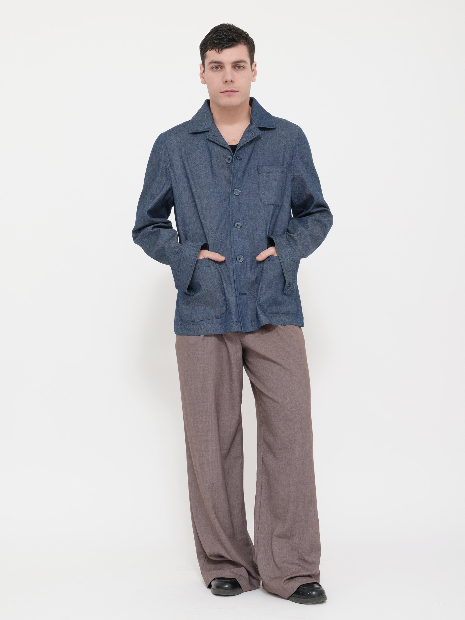 Giacca con colletto Victor cool blu navy