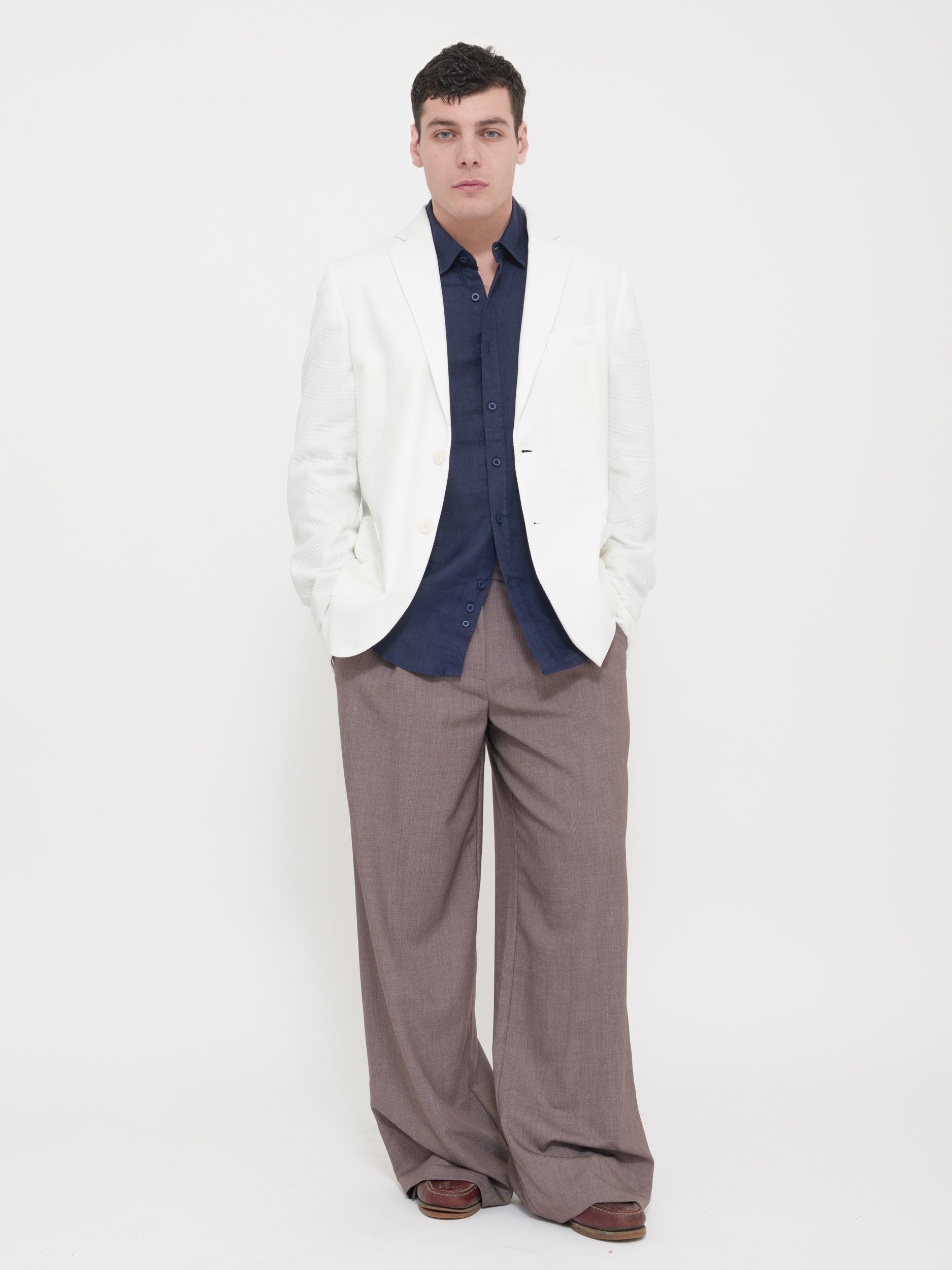 Giacca sfoderata bianca Victor cool