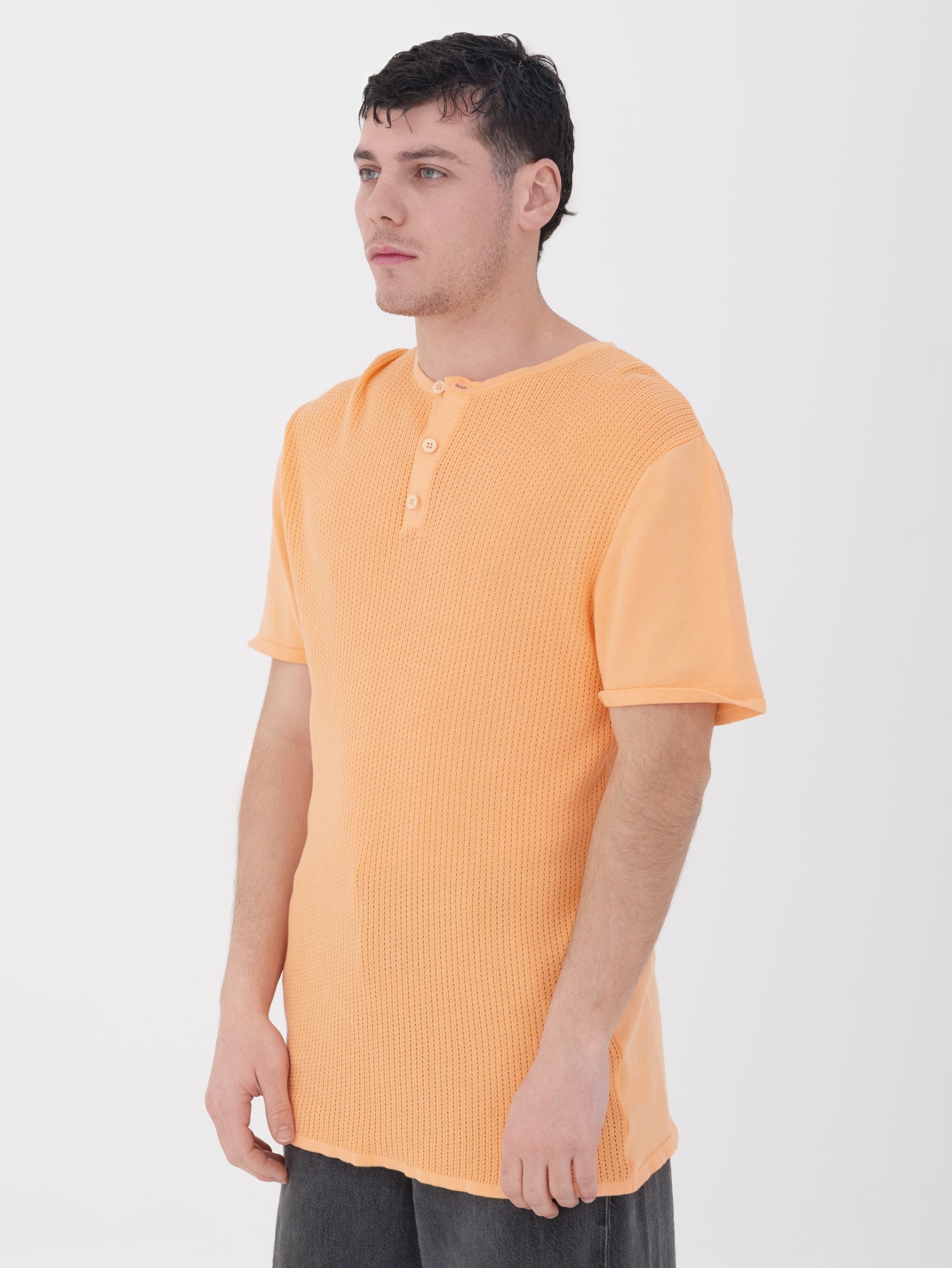 Imperial- t-shirt in maglina arancione